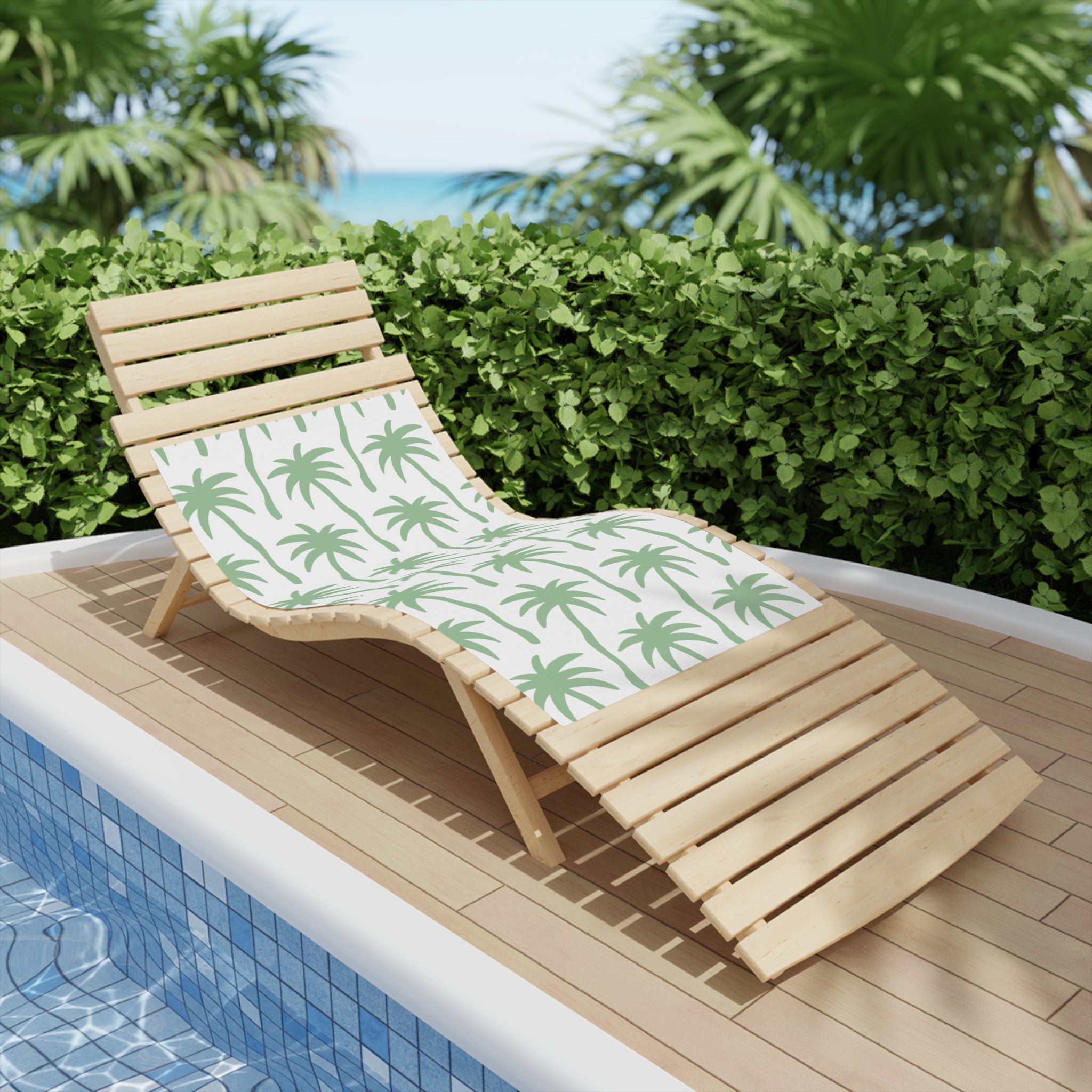 Tropical Palm Beach Towels, Summer Essentials, Poolside Must-Have, Vacation Gear, Gift for Beach Lovers
