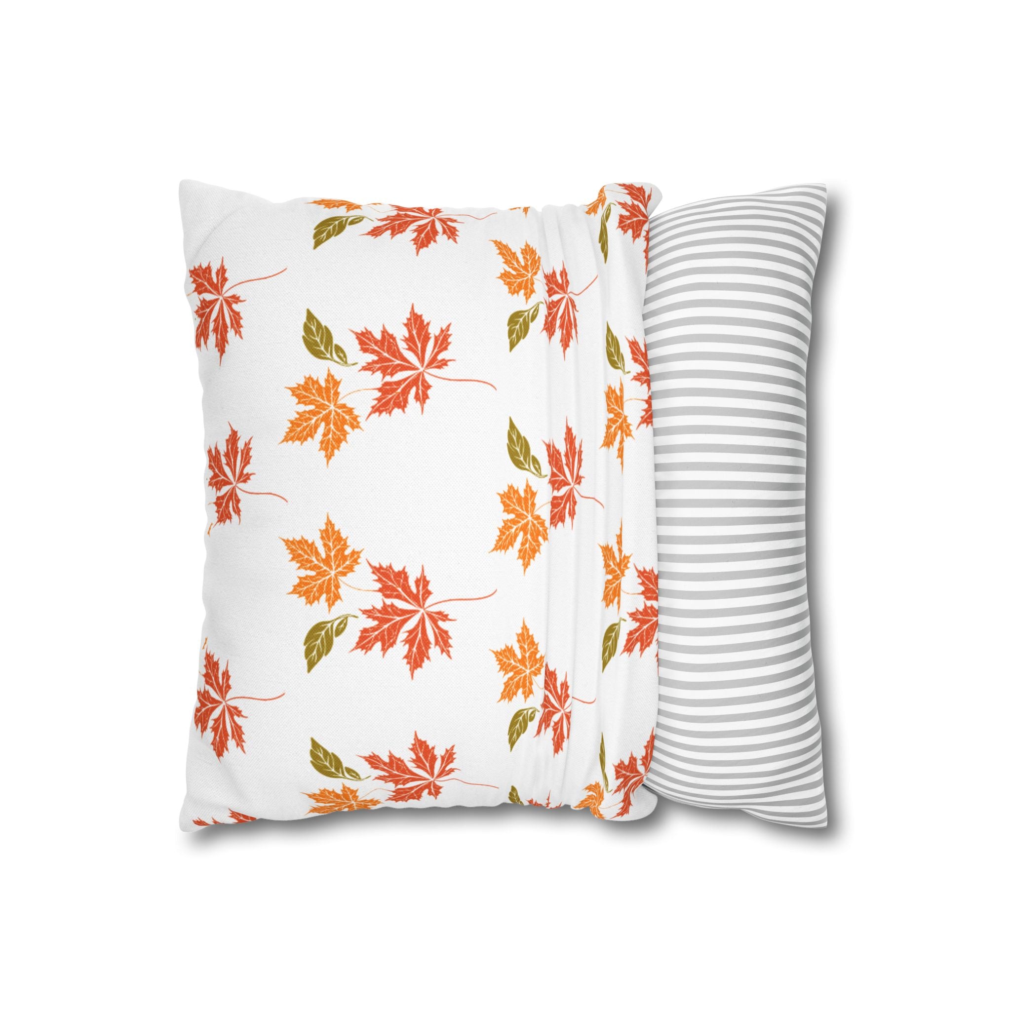 Autumn Leaf Decor Pillowcase, Hello Fall Cushion Cover, Cozy Home Accents, Seasonal Pillow for Fall Decor, Thanksgiving Gift Idea