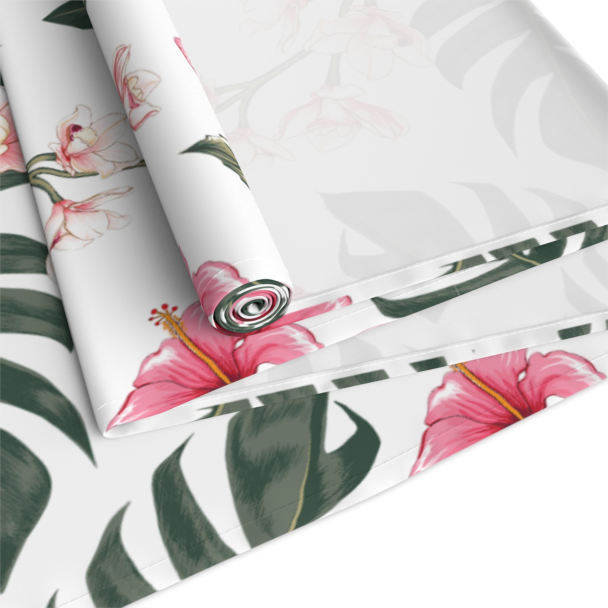 Floral Table Runner, Tropical Decor, Dining Table Centerpiece, Bohemian Home Accessories, Wedding Table Decor, Summer Events