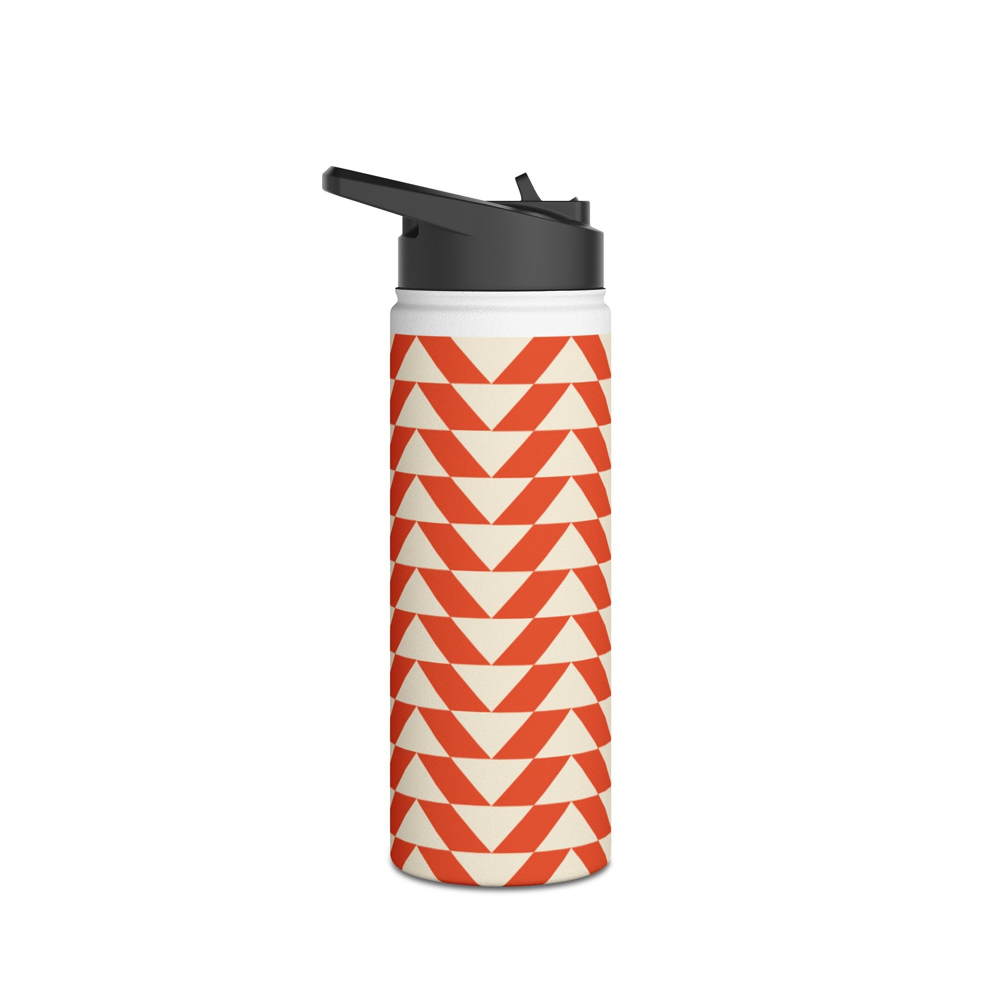 Geometric Motivational Stainless Steel Water Bottle, Hydration Gift, Travel Mug, Reusable Water Container, Eco-Friendly Outdoor Bottle