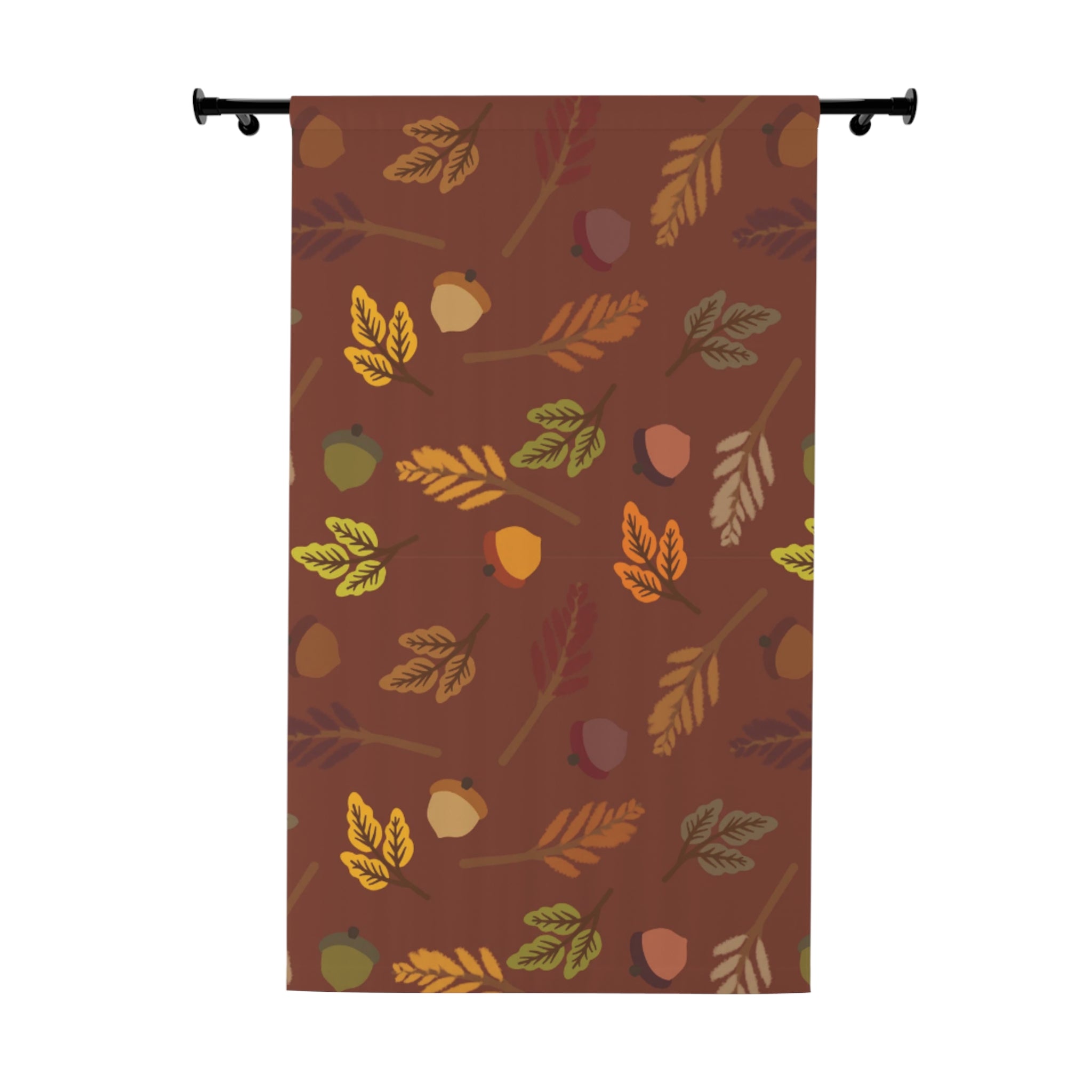 Autumn Leaf Window Curtain, Fall Decor, Home Decor, Room Accessories, Cozy Living Room