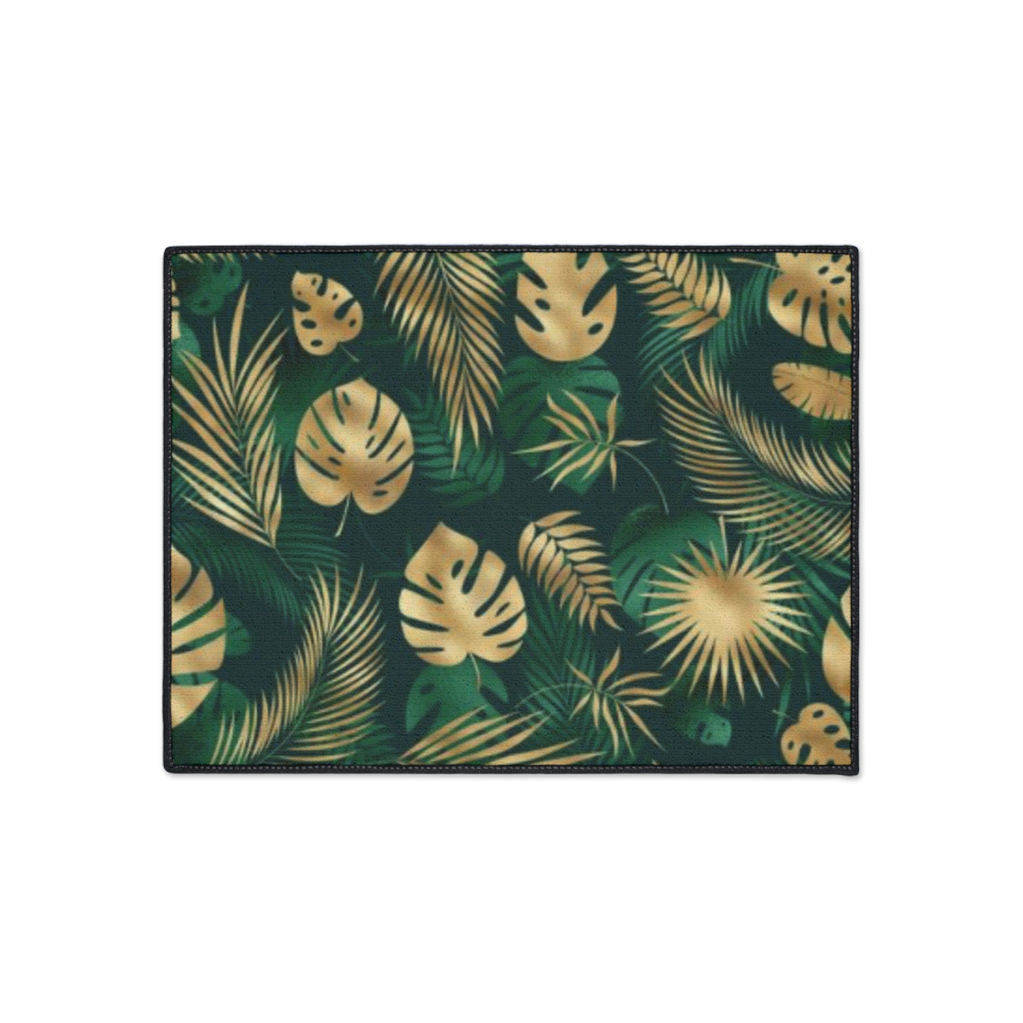 Hawaiian Tropical Monstera Leaf Floor Mat - Heavy Duty Welcome Mat, Indoor Outdoor Rug, Home Decor, Gift for Housewarming, Summer Vibes