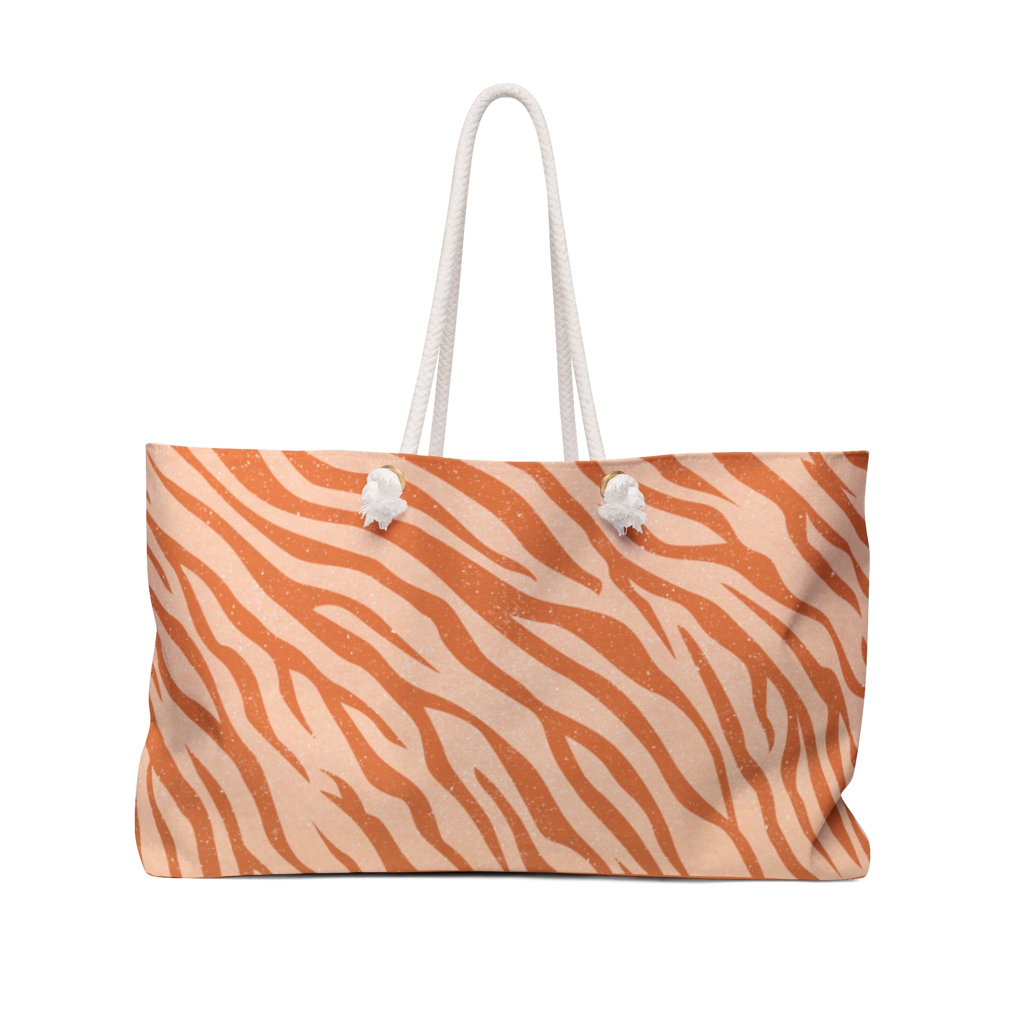Chic Tiger Stripe Weekender Bag | Travel Tote, Overnight Bag, Stylish Luggage, Beach Bag, Boho Accessories