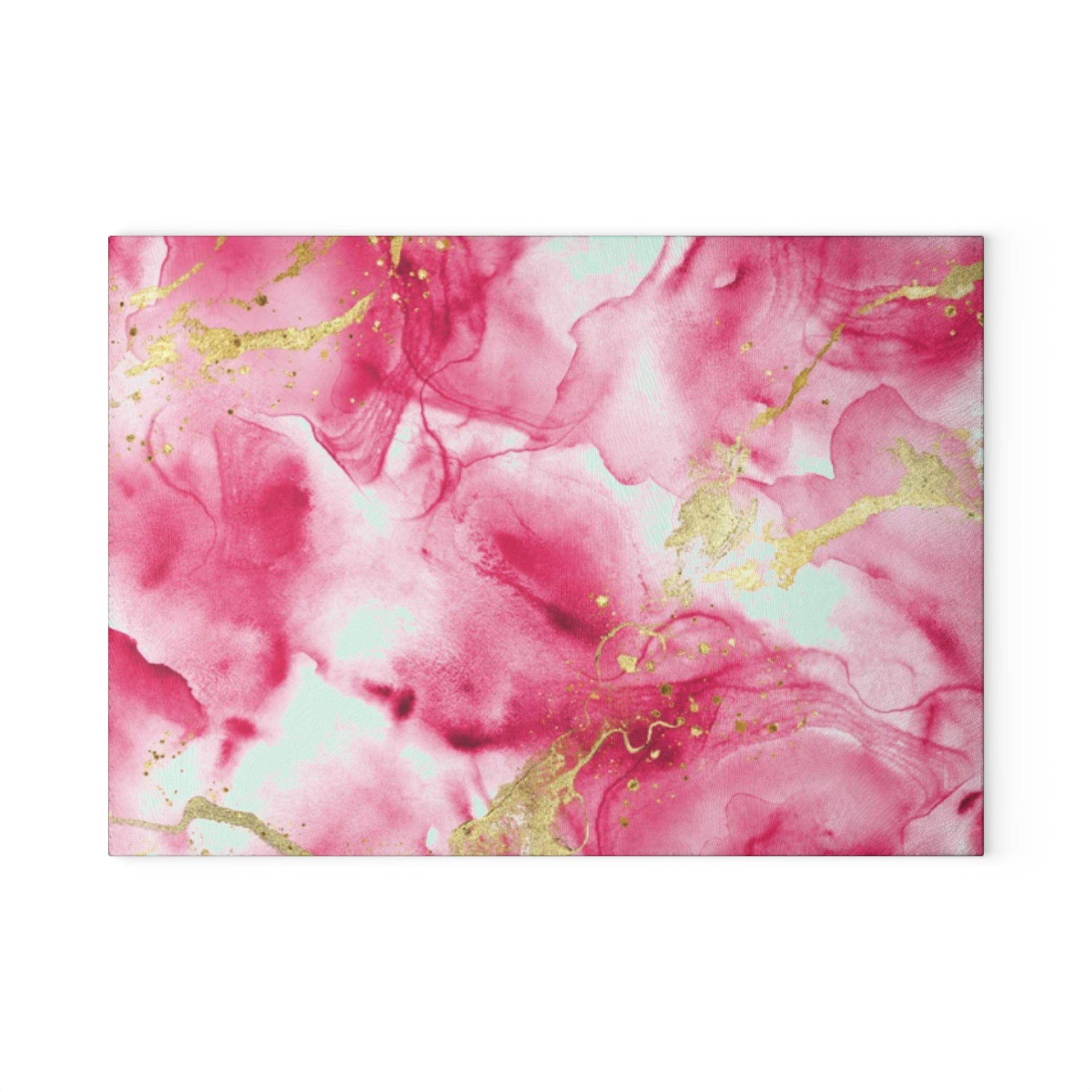 Elegant Pink Marble Glass Cutting Board | Kitchen Decor, Wedding Gift, Housewarming, Cooking Utensil, Unique Gift Idea