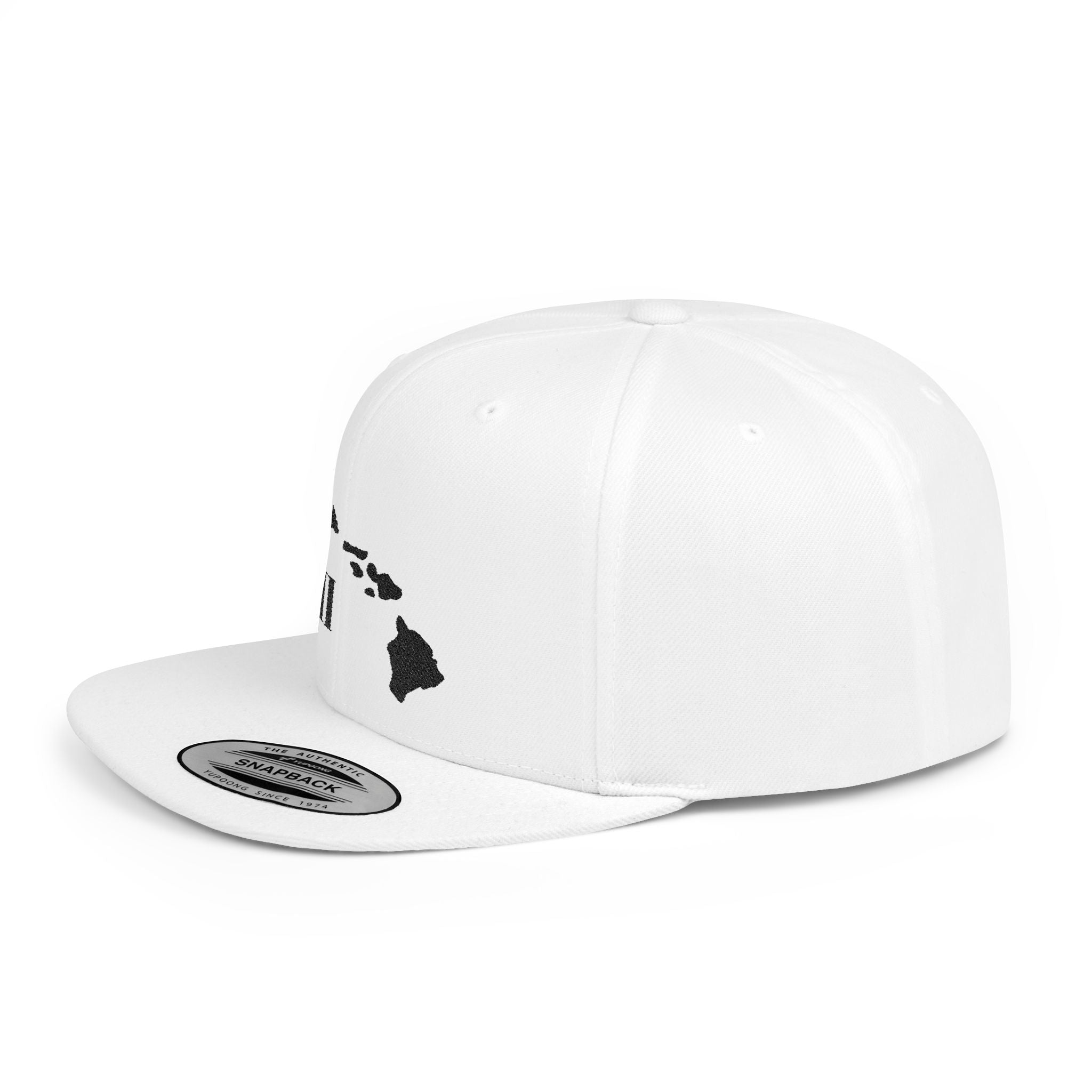 Hawaii Flat Bill Snapback Hat, Stylish Cap, Beachwear Accessory, Gift for Travelers, Unisex Outdoor Headwear