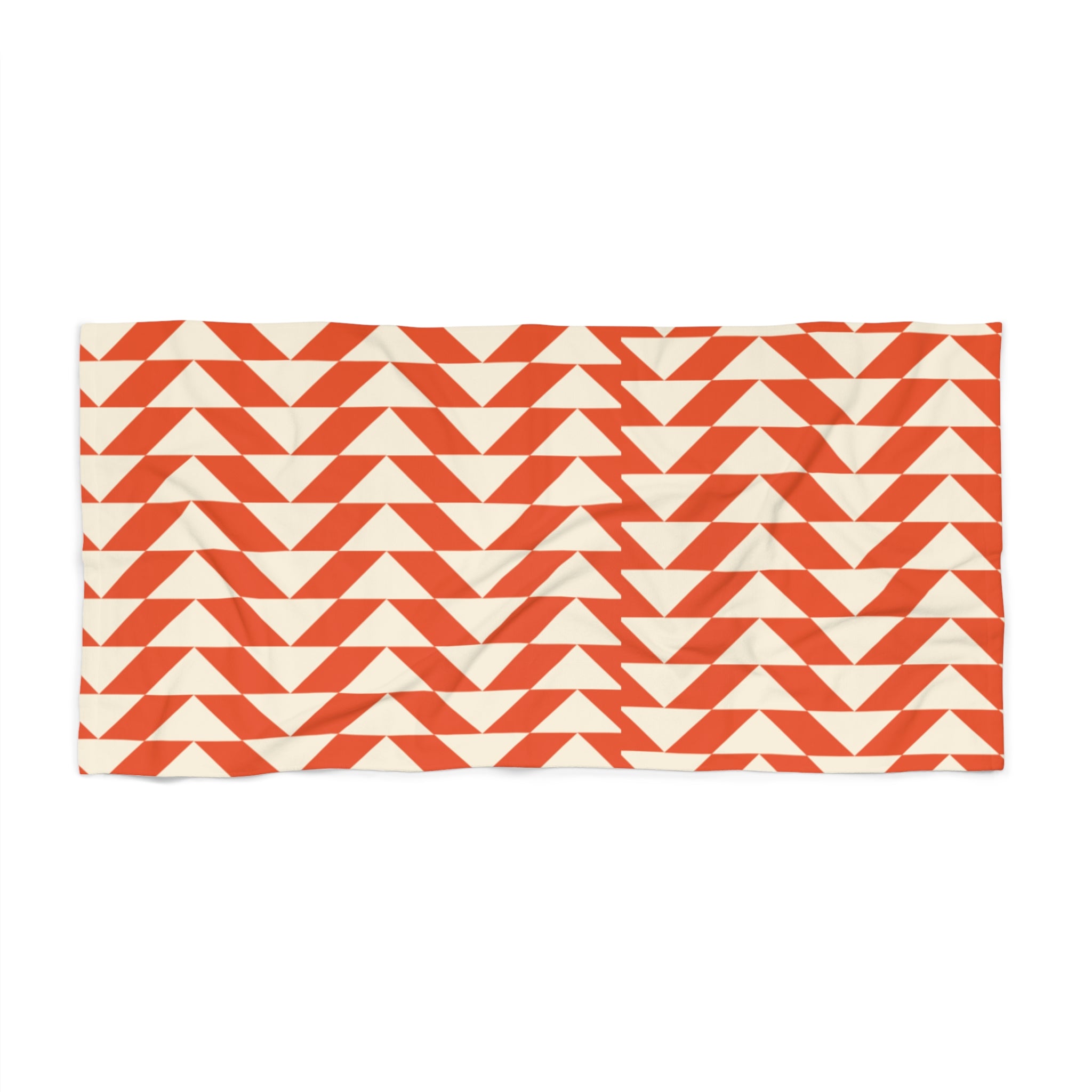 Vibrant Geometric Beach Towel for Summer Days, Poolside Chill, Vacation Ready, Beach Gift, Lightweight Travel Towel