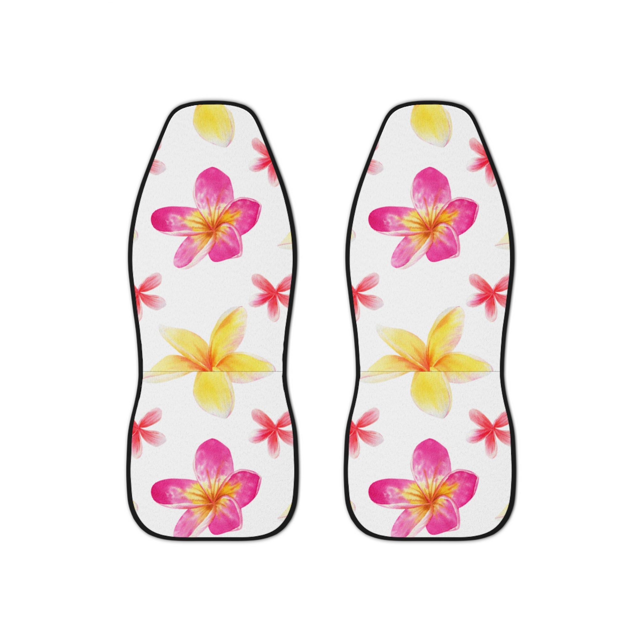 Floral Car Seat Covers, Stylish Auto Accessories, Flower Pattern Seat Protectors, Car Interior Decor, Gift for Flower Lovers