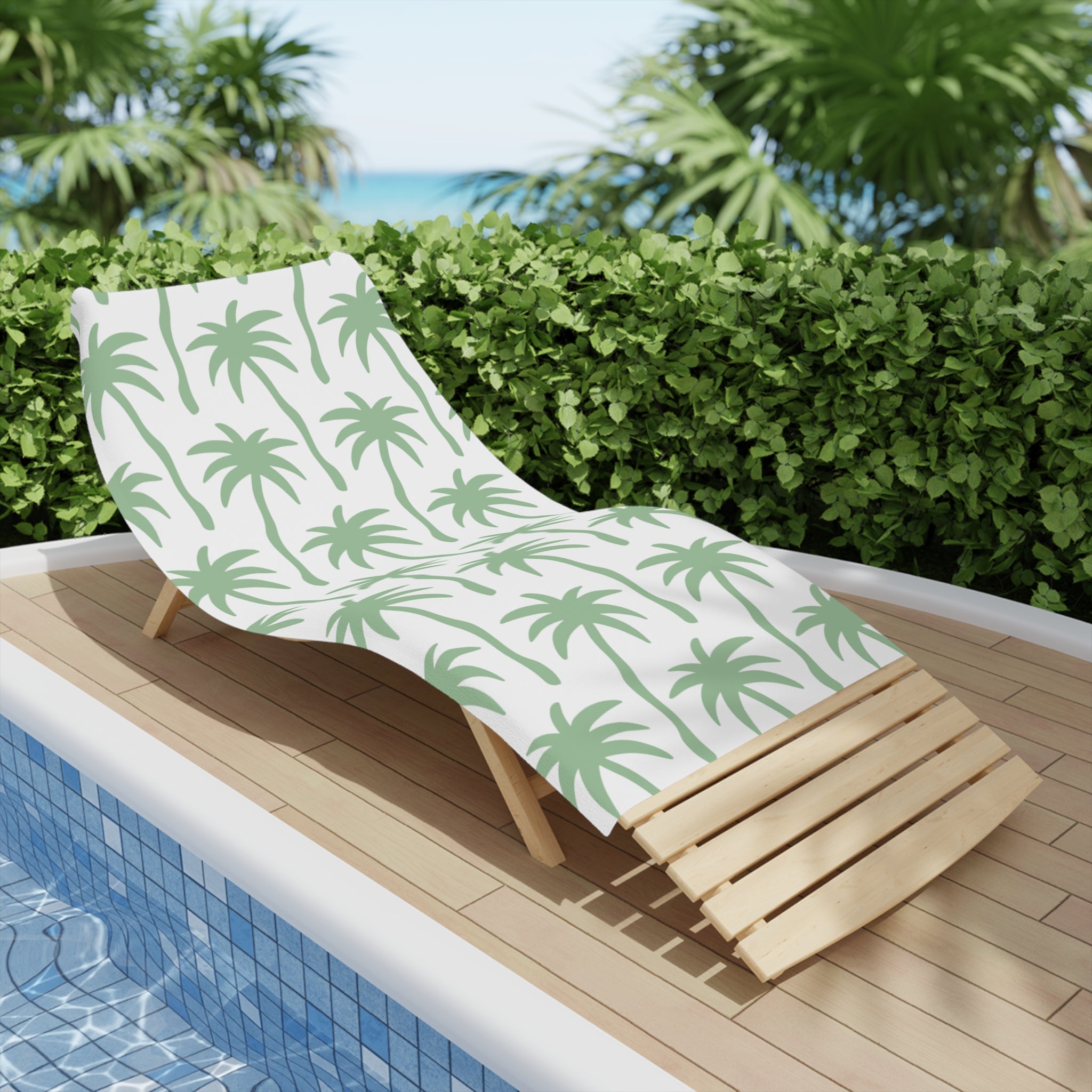 Tropical Palm Beach Towels, Summer Essentials, Poolside Must-Have, Vacation Gear, Gift for Beach Lovers