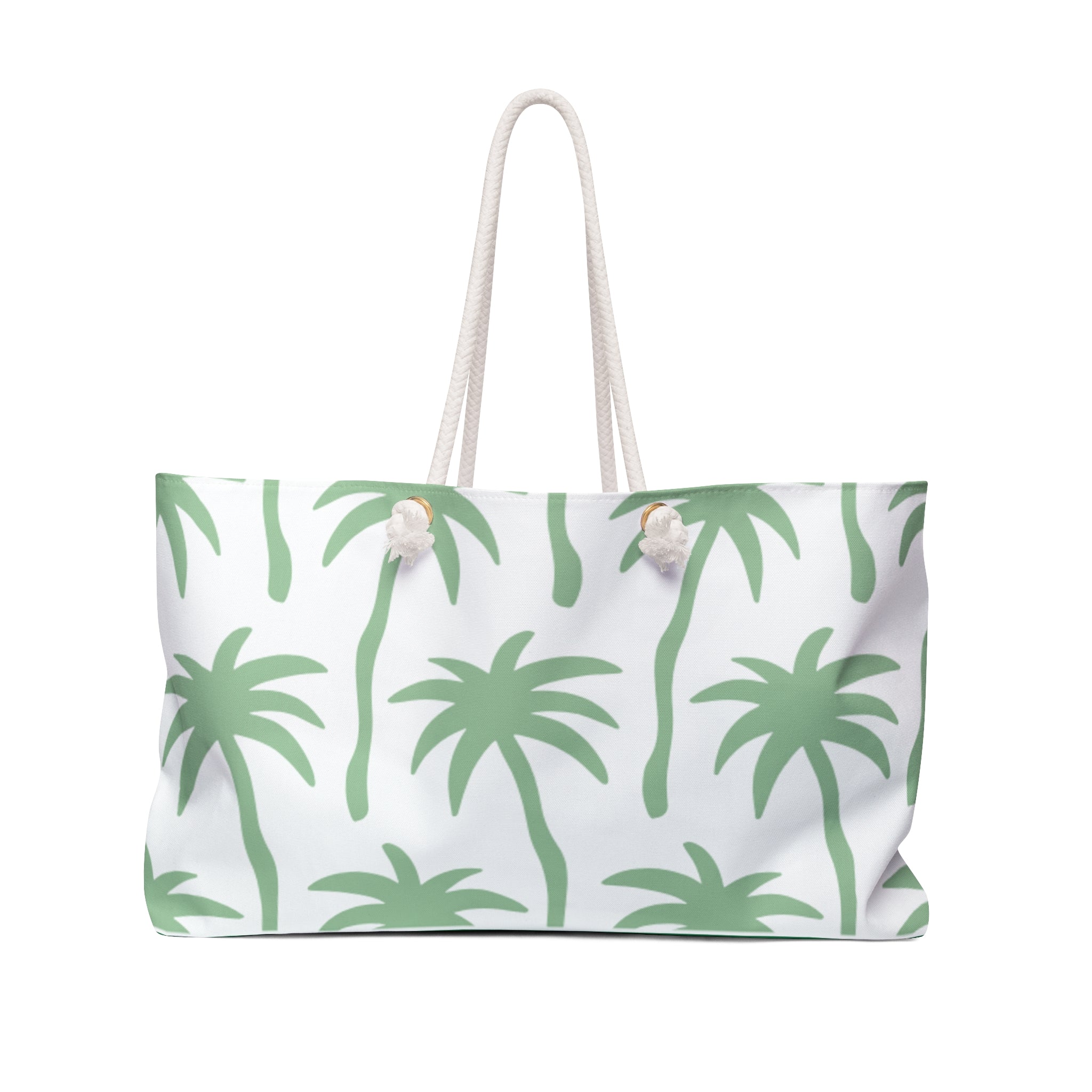Tropical Palm Print Weekender Bag, Vacation Tote, Summer Travel Bag, Beach Essentials, Eco-Friendly Overnight Bag