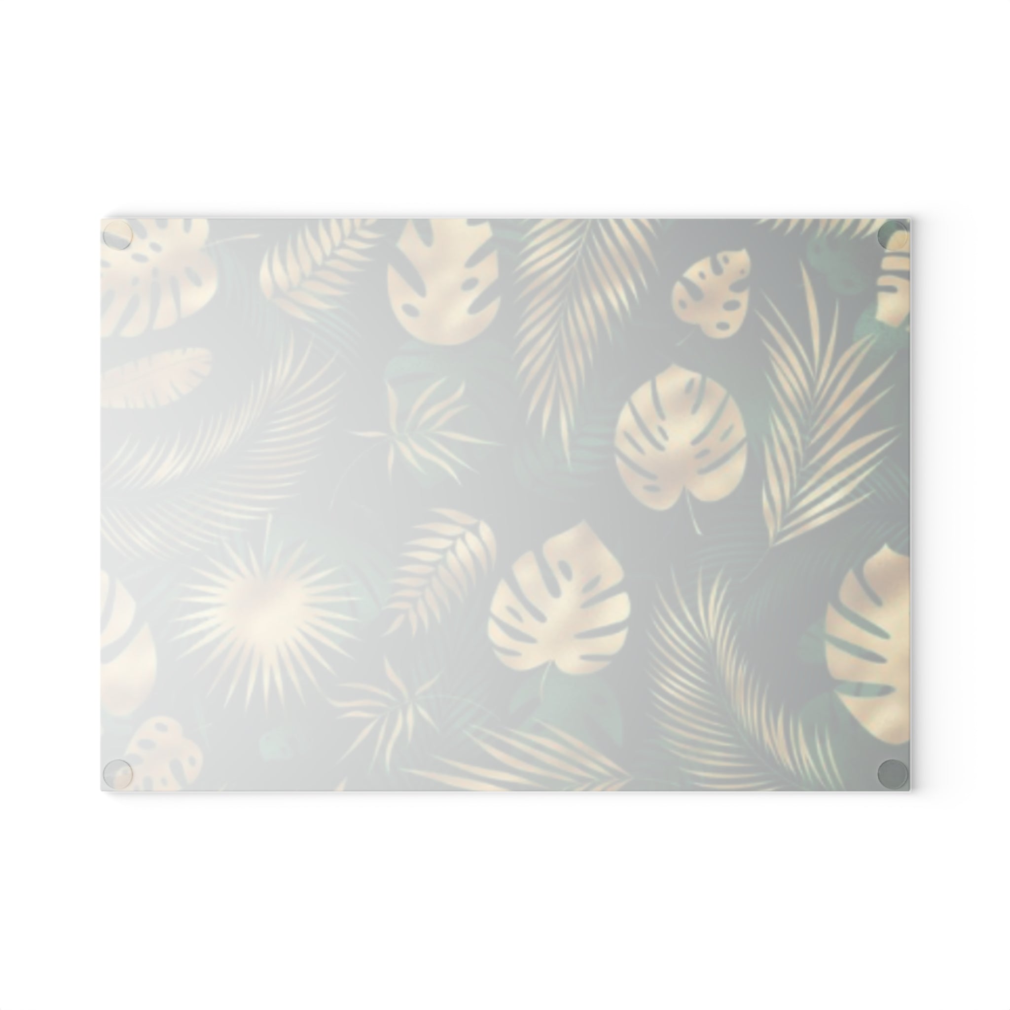 Hawaiian Tropical Monstera Leaf Glass Cutting Board, Kitchen Decor, Gift for Chefs, Wedding Registry, Home Spices, Elegant Cookware