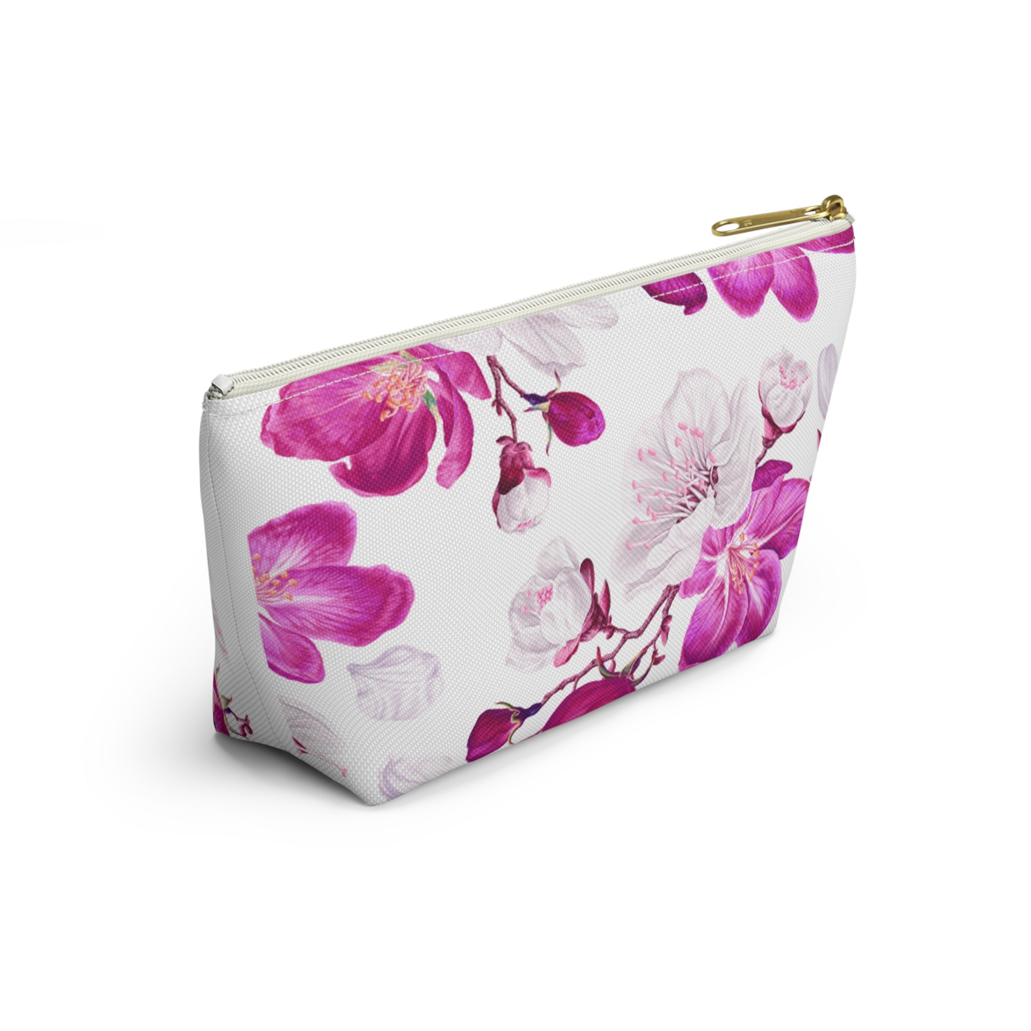 Floral Accessory Pouch | Makeup Bag, Travel Organizer, Gift for Her, Spring Accessories, Pink Flower Pouch