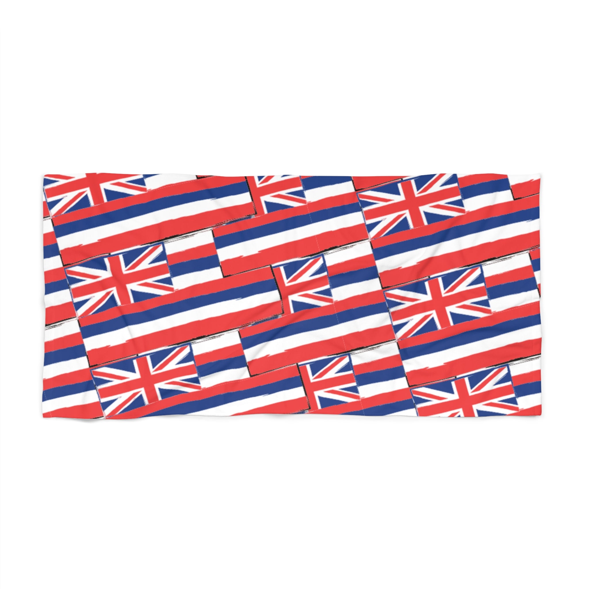 Hawaiian Flag Beach Towel - Perfect for Sunbathing, Swimming, and Relaxing on the Beach, Tropical Design, Summer Vacation Essential, Beach