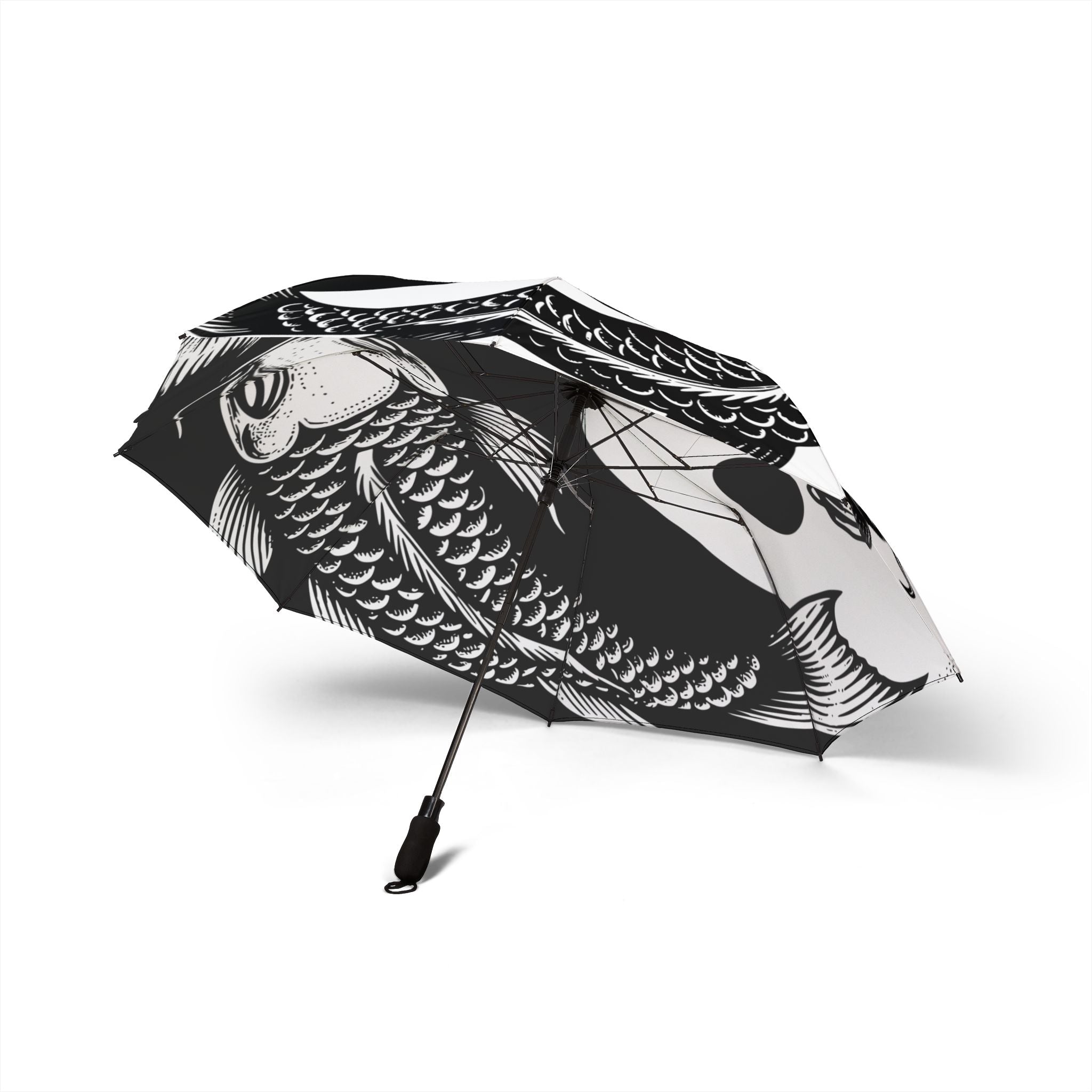 Stylish Koi Fish Umbrella | Waterproof Foldable Parasol for Rainy Days, Travel, Gifting, Outdoor Events, & Home Decor