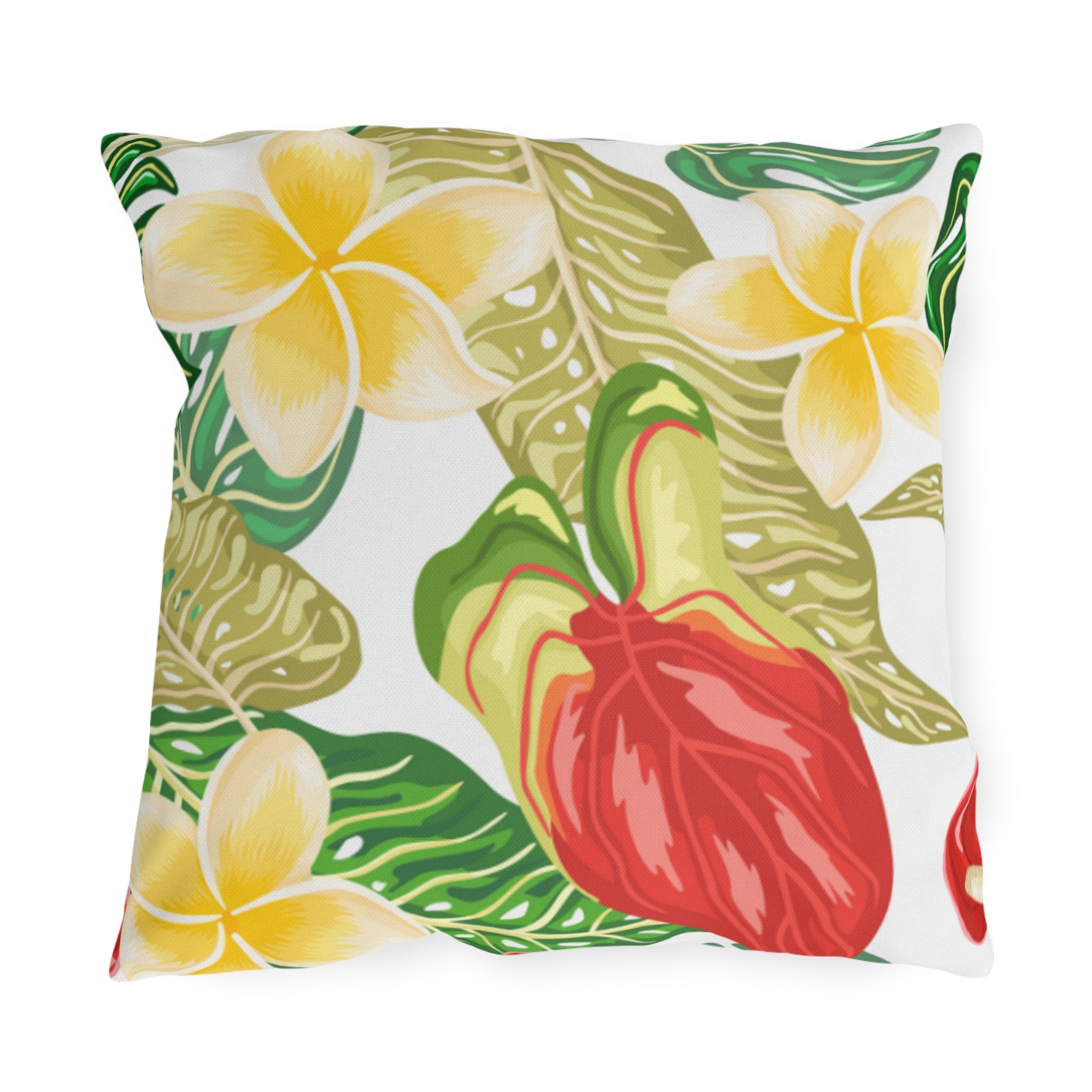 Vibrant Tropical Outdoor Pillows, Garden Decor, Summer Vibes, Patio Cushion, Nature Lover Gift, Outdoor Living Accents