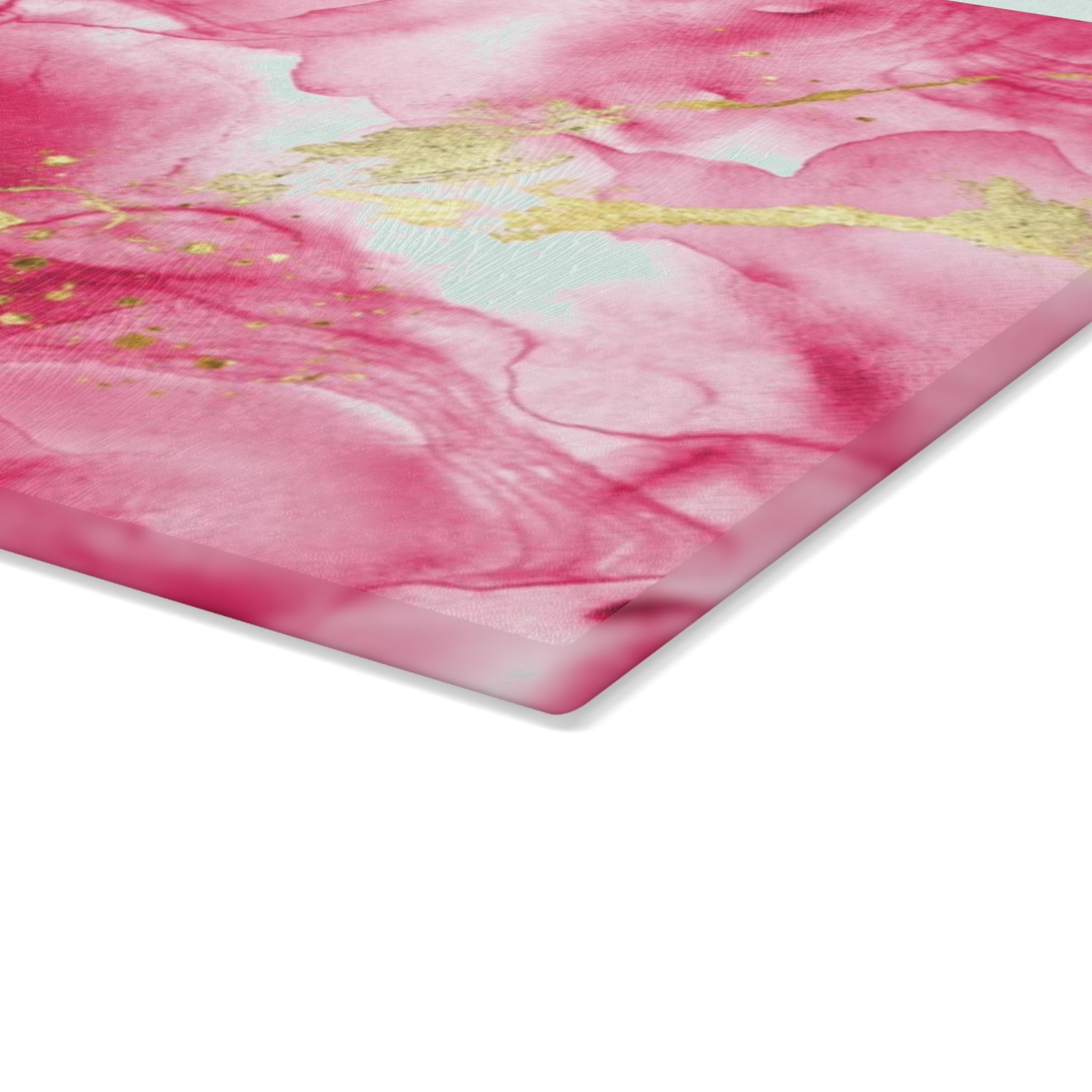 Elegant Pink Marble Glass Cutting Board | Kitchen Decor, Wedding Gift, Housewarming, Cooking Utensil, Unique Gift Idea