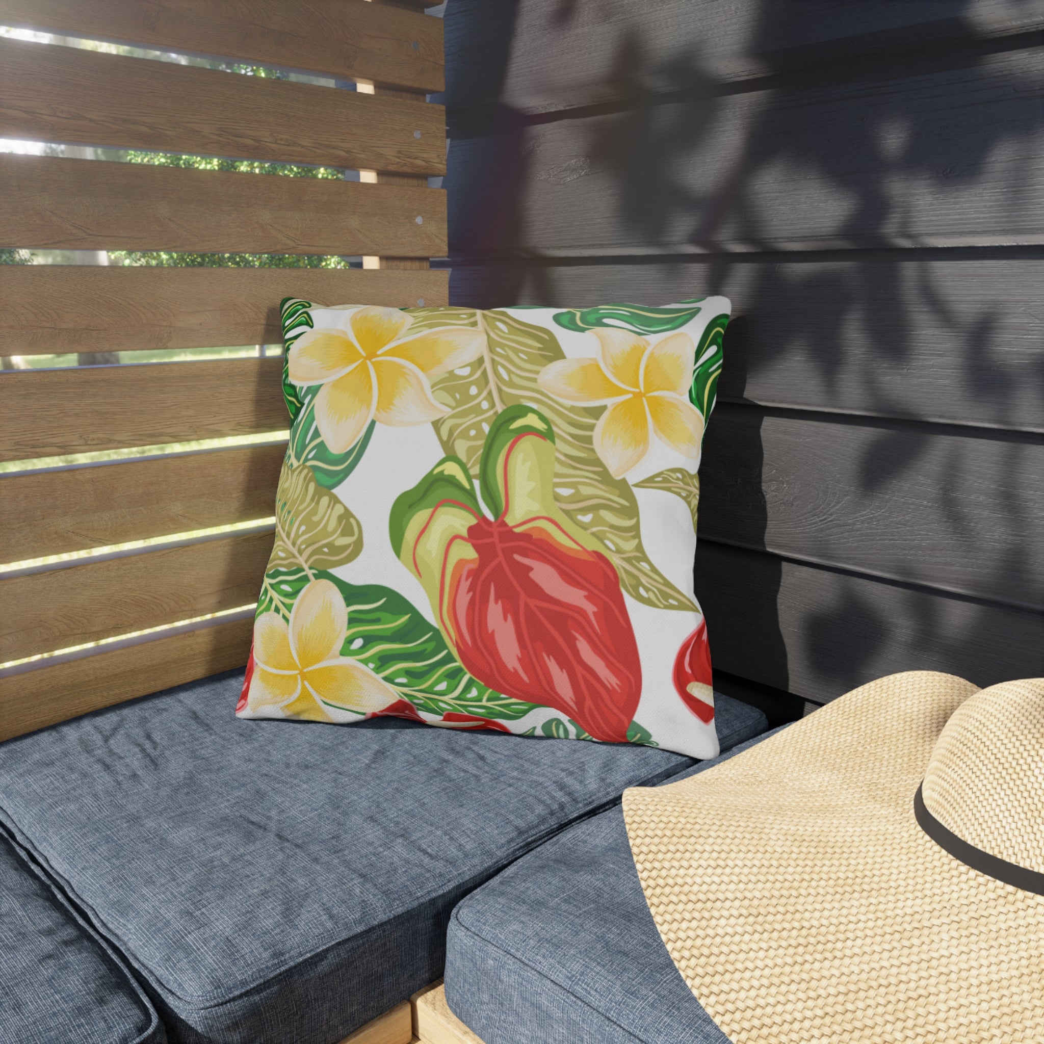 Vibrant Tropical Outdoor Pillows, Garden Decor, Summer Vibes, Patio Cushion, Nature Lover Gift, Outdoor Living Accents