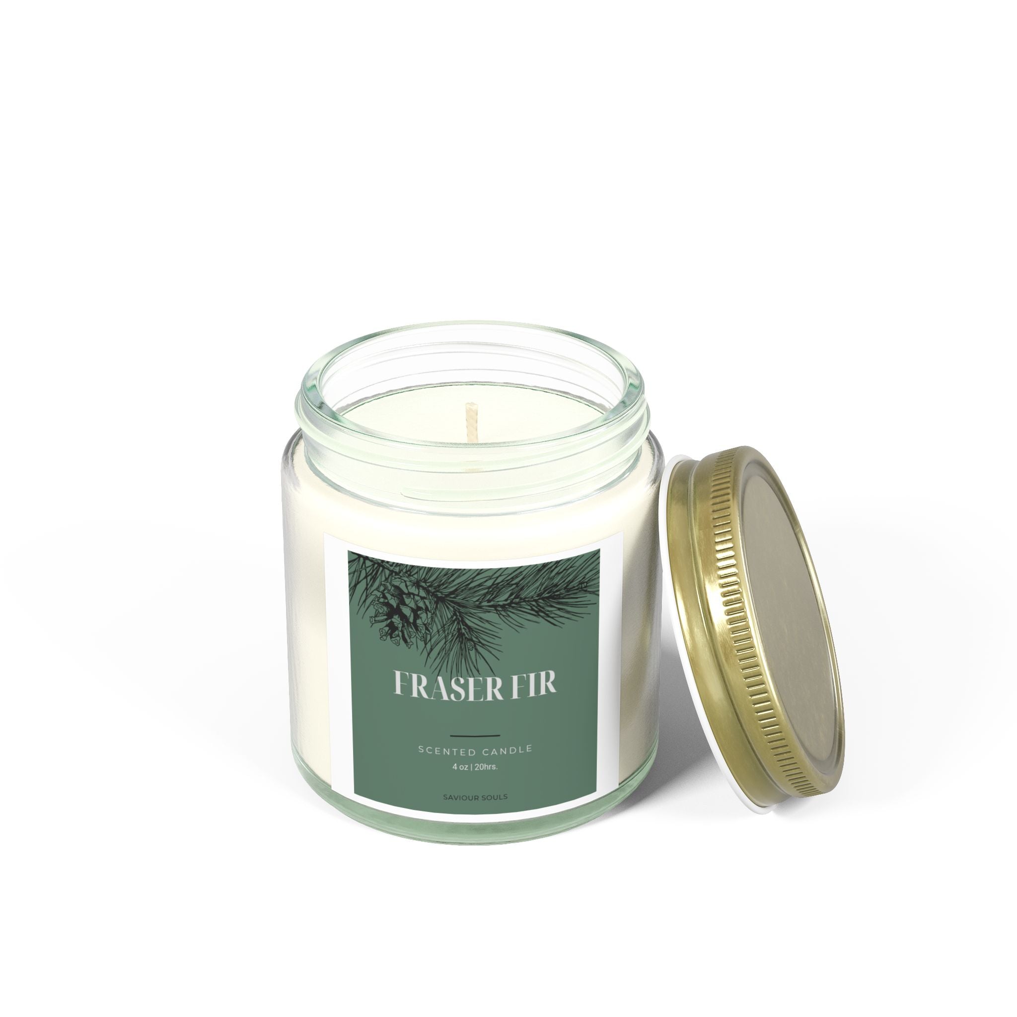 Fraser Fir Scented Candle - Aromatic Gift, Eco-Friendly Home Decor, Cozy Atmosphere, Relaxation, Holiday Candle, Home Fragrance