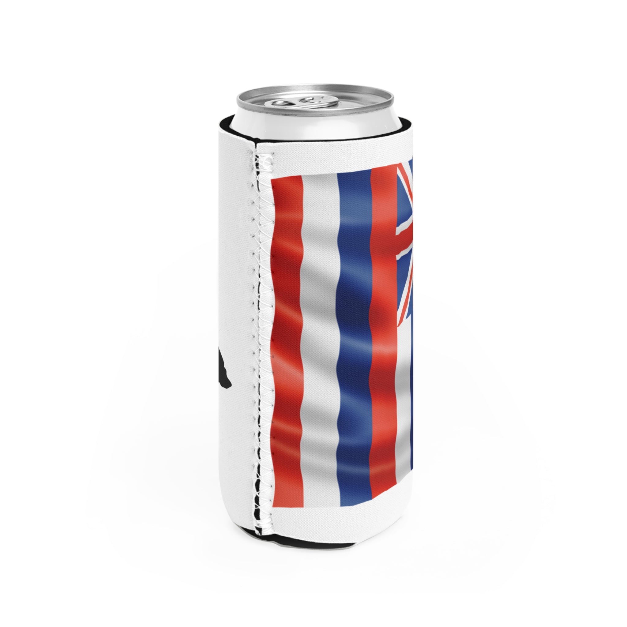 Hawaiian Slim Can Cooler - Perfect for Beach Days, BBQs, and Parties, Unique Gifts, Tropical Vibe
