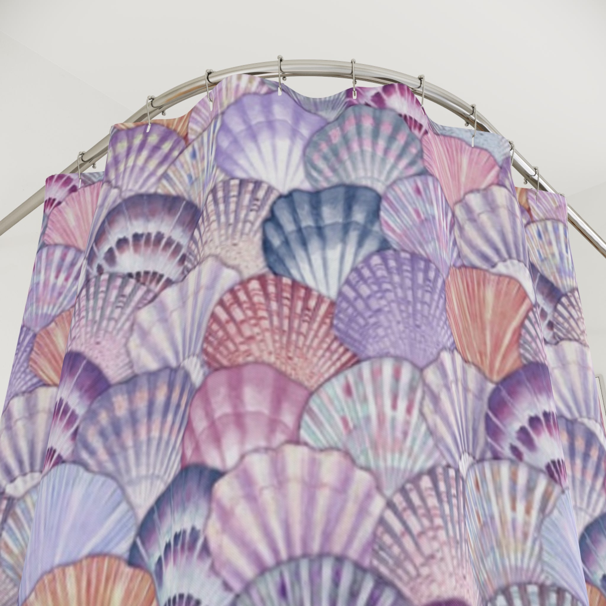 Seashell Shower Curtains, Ocean Decor, Bathroom Update, Nautical Gifts, Coastal Style, Beachy Vibes