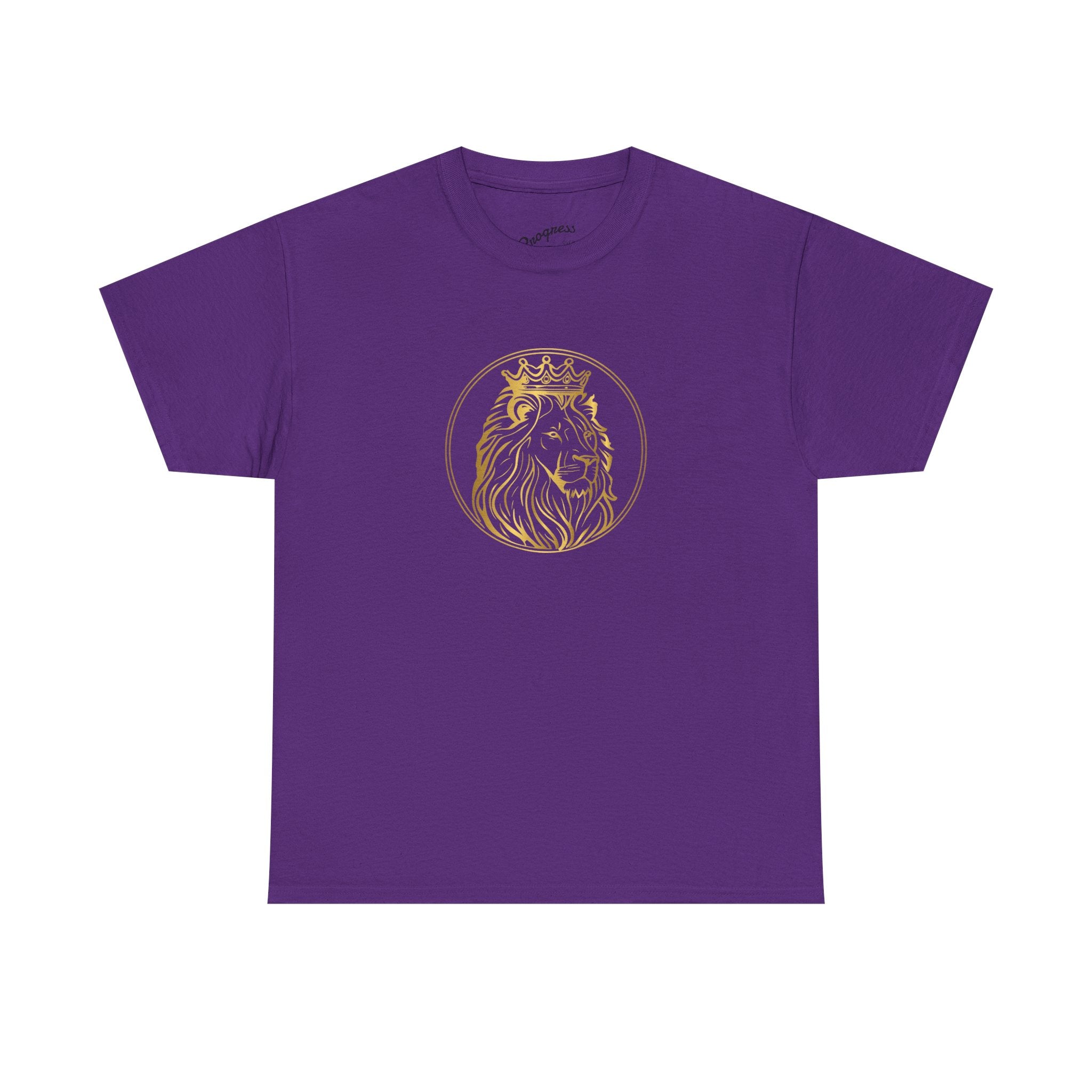 Majestic Lion Unisex Heavy Cotton Tee - Perfect for Animal Lovers, Casual Outings, Gifts, Birthdays, and More