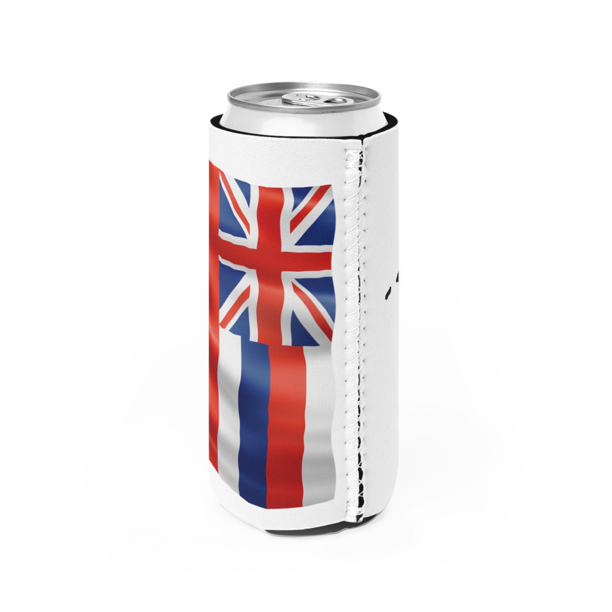 Hawaiian Slim Can Cooler - Perfect for Beach Days, BBQs, and Parties, Unique Gifts, Tropical Vibe