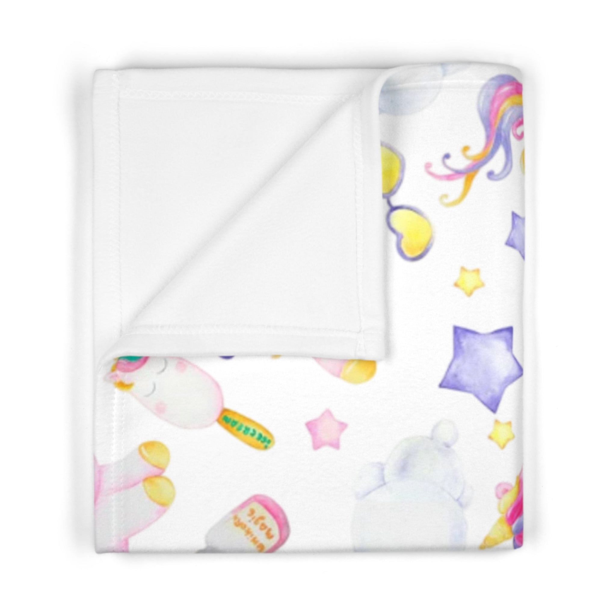 Unicorn Baby Blanket - Cozy Fleece for nurseries, Baby Showers, Kids' Rooms, Birthdays, Soft Throw for Little Ones, Adorable Nursery Decor