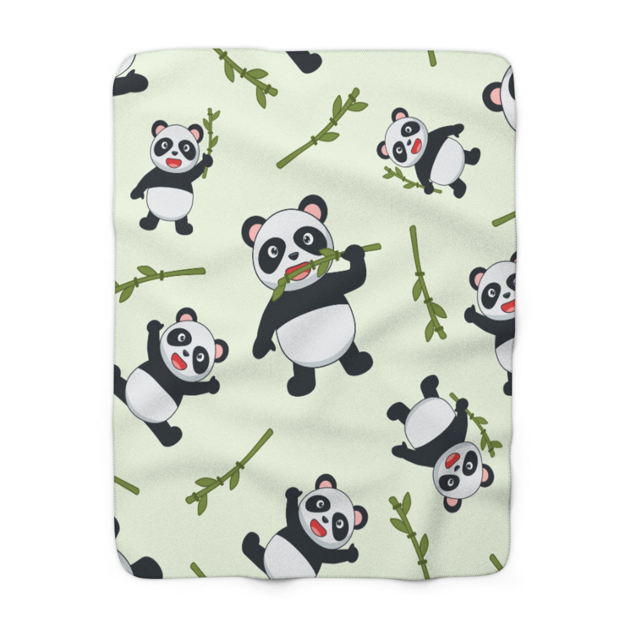 Cozy Panda Fleece Blanket | Cute Sherpa Throw, Animal Lover Gift, Nursery Decor, Baby Shower Keepsake, Snuggle Blanket