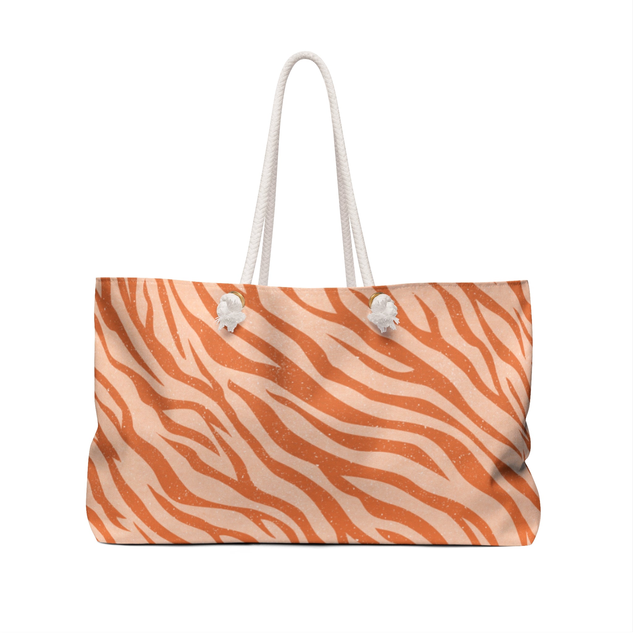 Chic Tiger Stripe Weekender Bag | Travel Tote, Overnight Bag, Stylish Luggage, Beach Bag, Boho Accessories