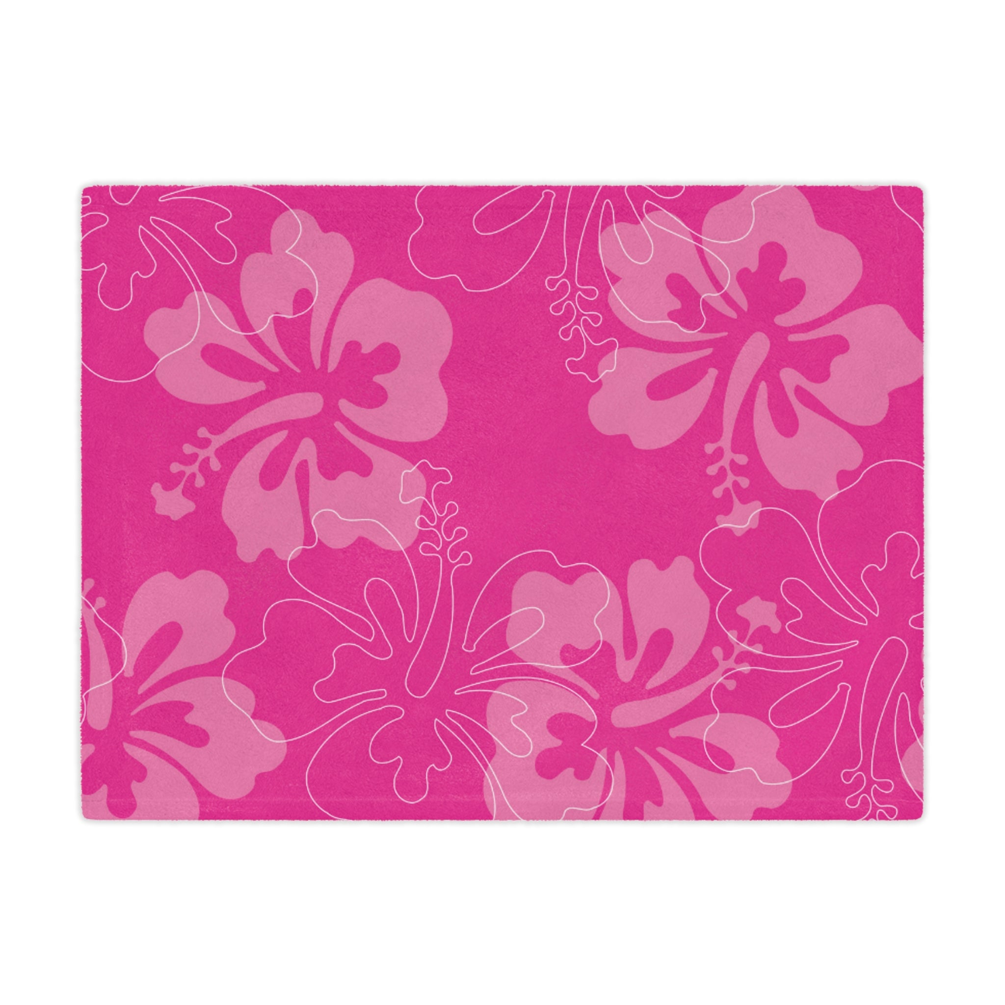 Pink Floral Minky Blanket, Cozy Baby Blanket, Nursery Decor, Throw for Kids, Flower Pattern Gift