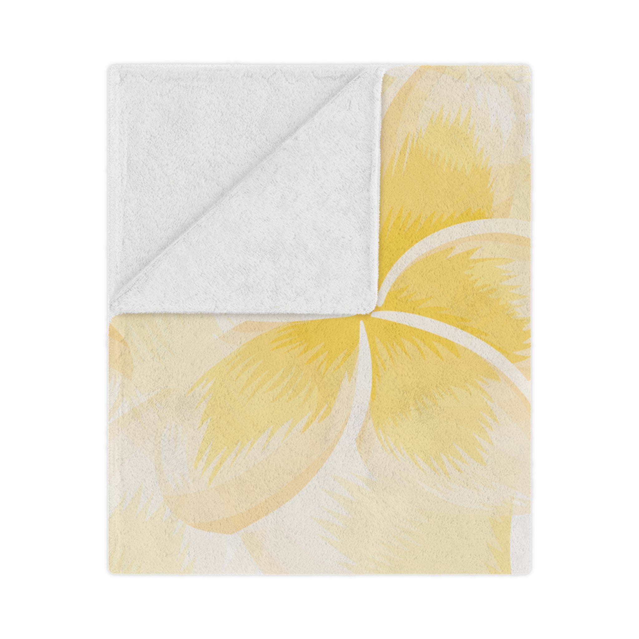 Sunny Floral Velveteen Blanket | Cozy Home Decor, Gift for Her, Summer Vibes, Lounge Throw, Baby Shower Essentials