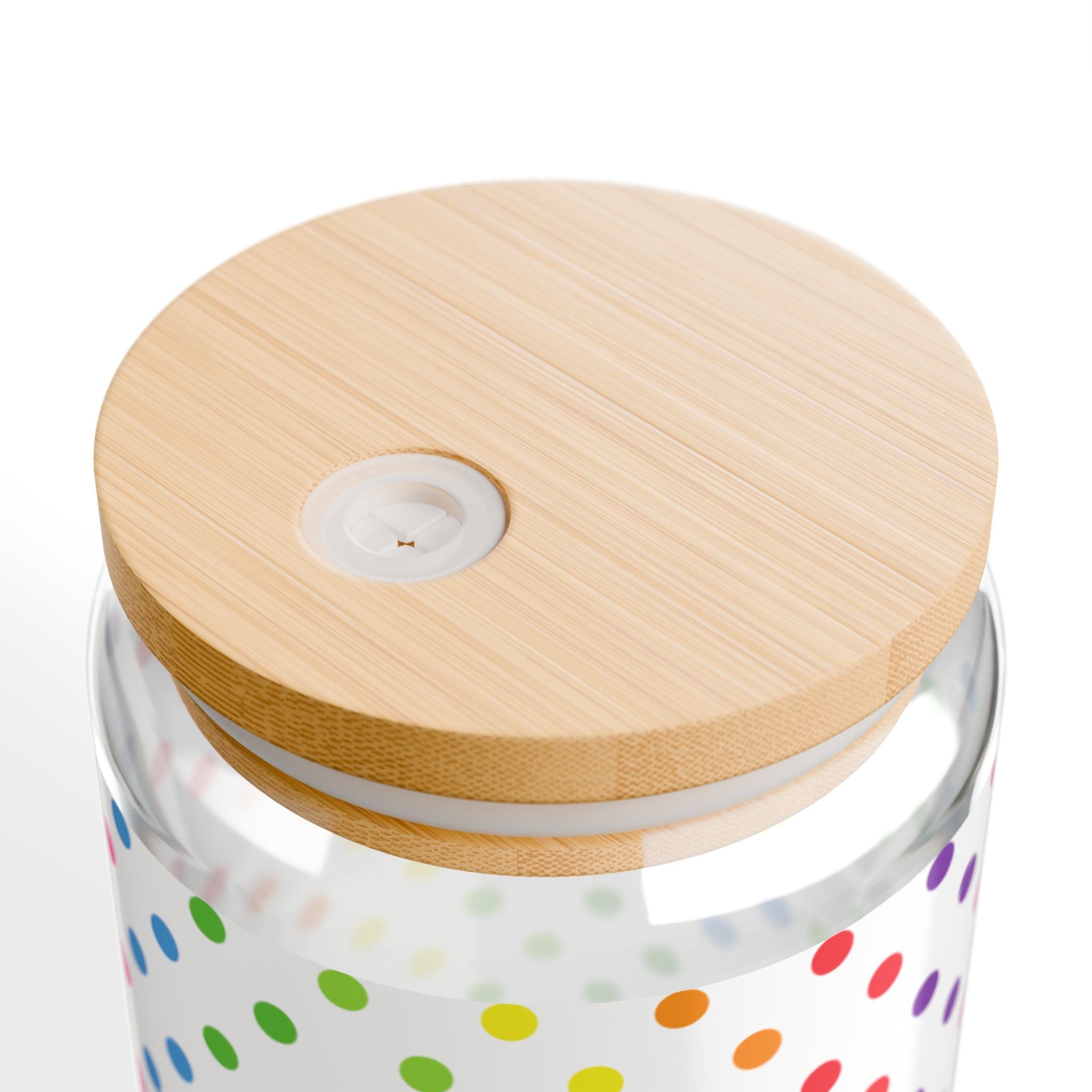 Colorful Polka Dot Sipper Glass - 16oz Reusable Drinkware, Perfect for Parties, Picnics, Summer Fun, Eco-Friendly Gift