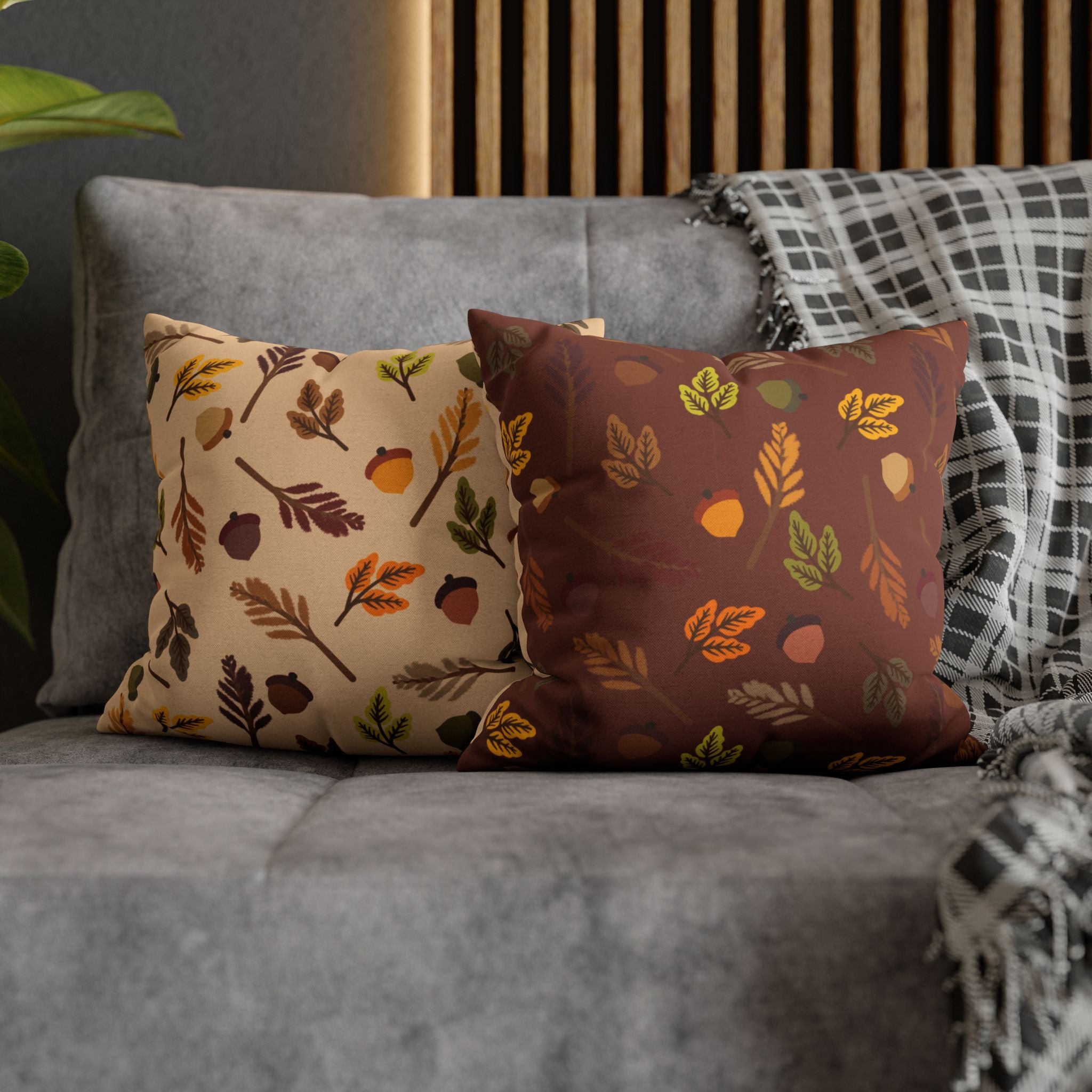 Autumn-Inspired Decorative Pillowcase, Cozy Home Decor, Fall Cushion Cover, Harvest-Themed Pillow