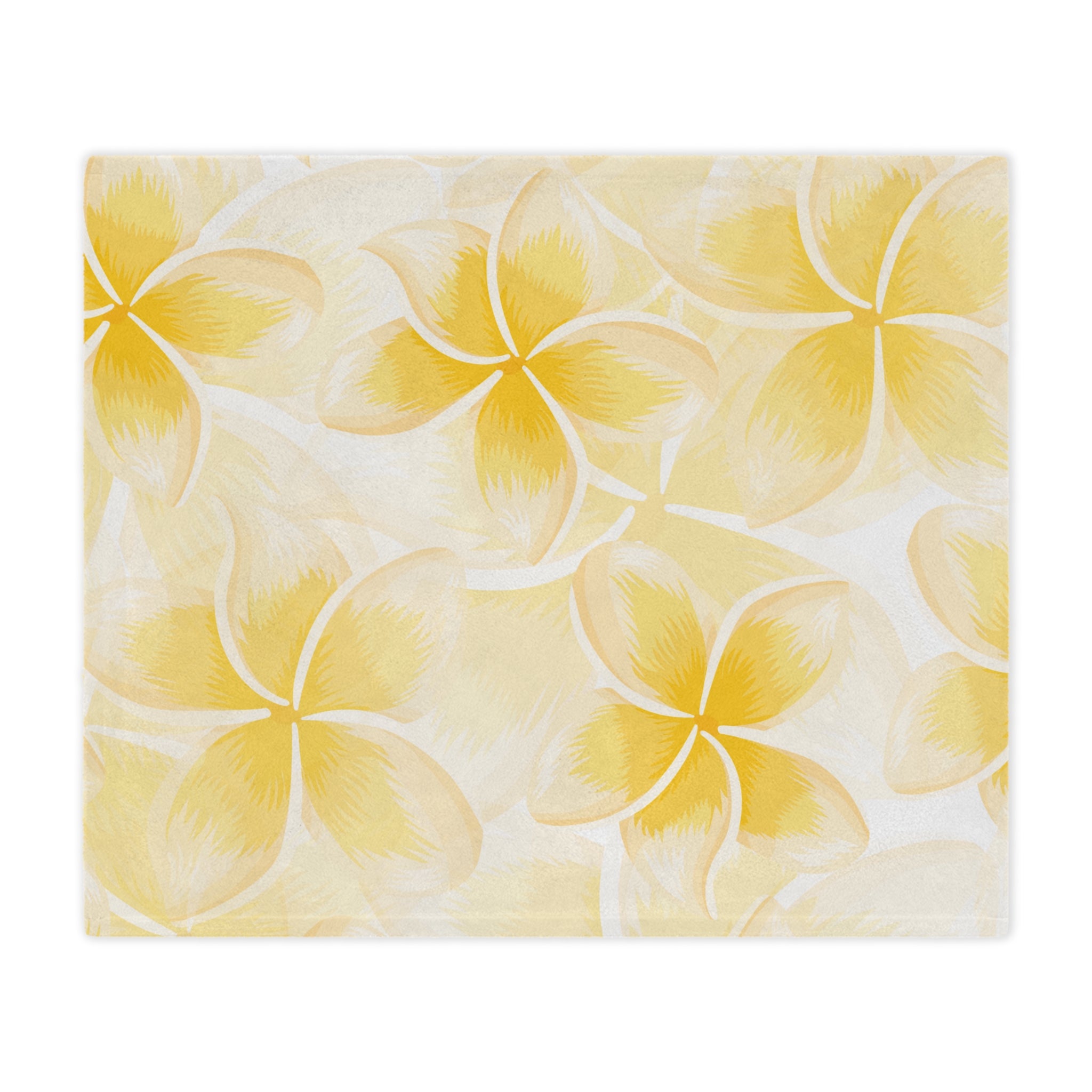 Sunny Floral Velveteen Blanket | Cozy Home Decor, Gift for Her, Summer Vibes, Lounge Throw, Baby Shower Essentials