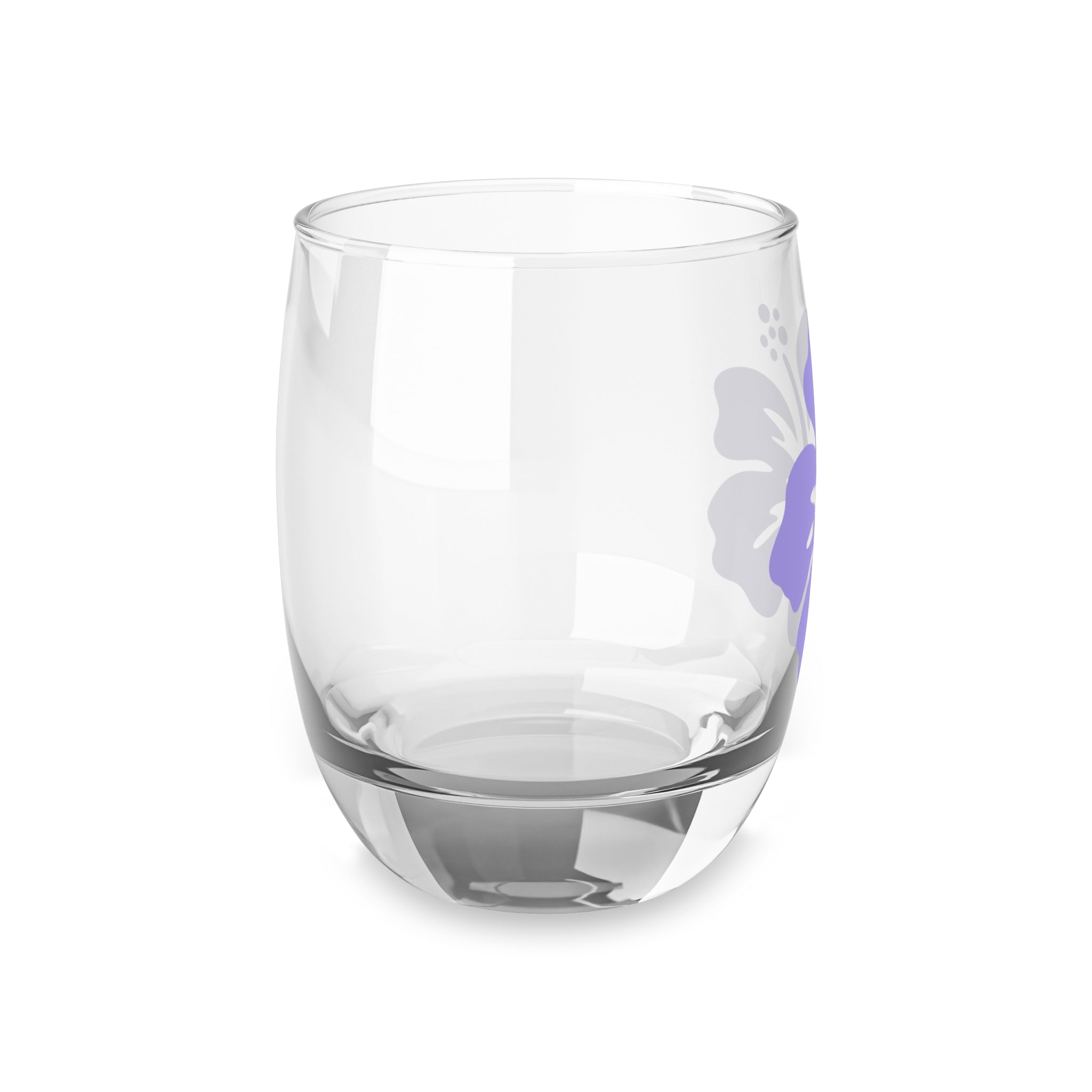 Hibiscus Whiskey Glass, Tropical Drinkware, Floral Barware, Summer Home Decor, Gift for Him, Relaxation Essentials