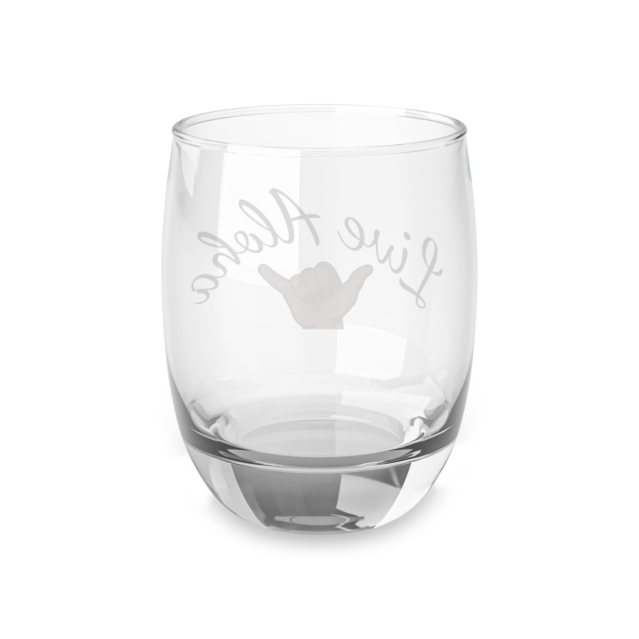 Aloha Whiskey Glass, Hand Gesture Drinkware, Barware Gift, Tropical Vibe Tumbler, Perfect for Parties, Beach Decor