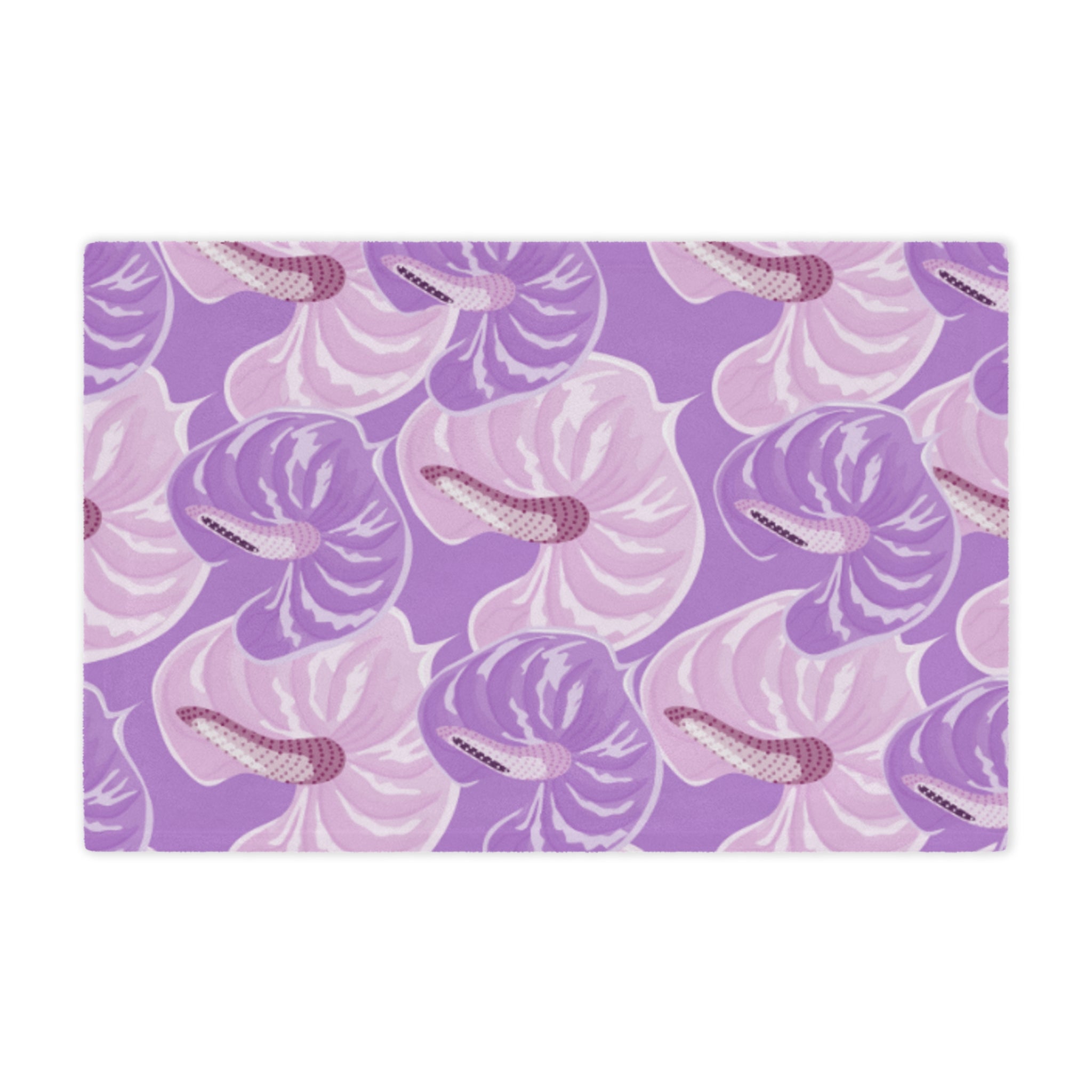Lavender Floral Minky Blanket, Cozy Throw for Kids, Soft Baby Blanket, Flower Pattern Blankie, Perfect Gift for Girls