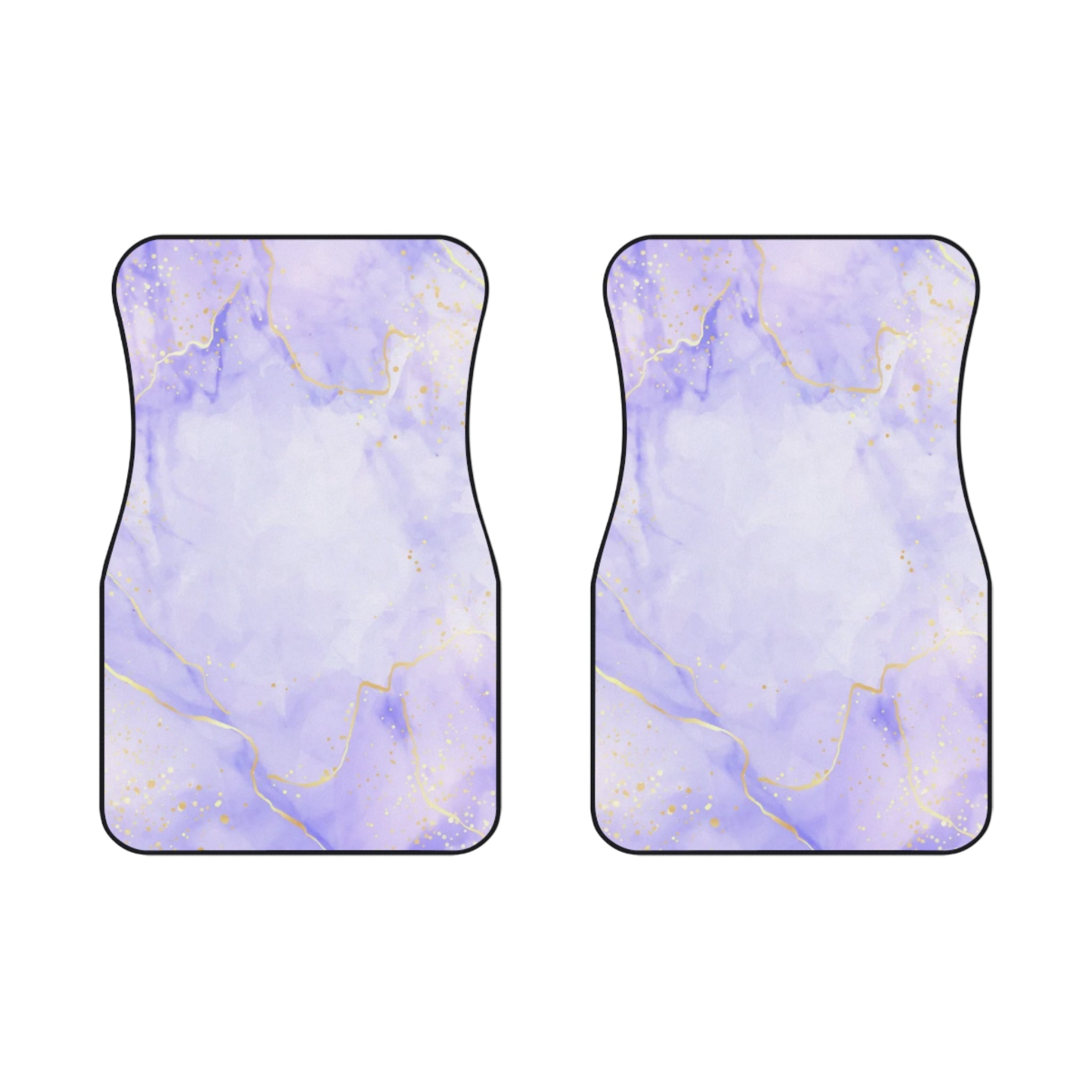 Elegant Purple Marble Car Mats - Stylish Auto Accessories for Women, Car Interior Decor, Gift for New Car Owners, Custom Floor Mats