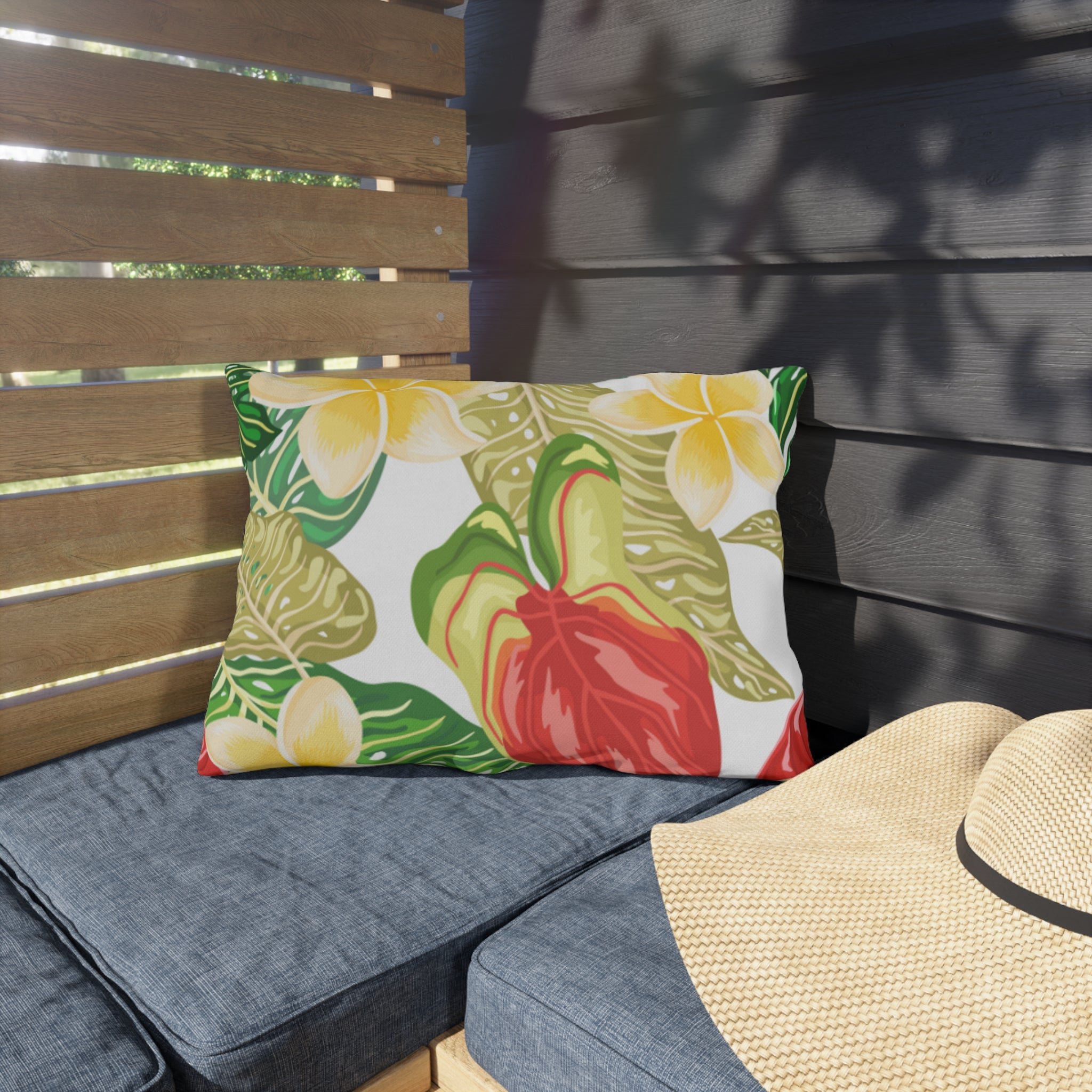 Vibrant Tropical Outdoor Pillows, Garden Decor, Summer Vibes, Patio Cushion, Nature Lover Gift, Outdoor Living Accents