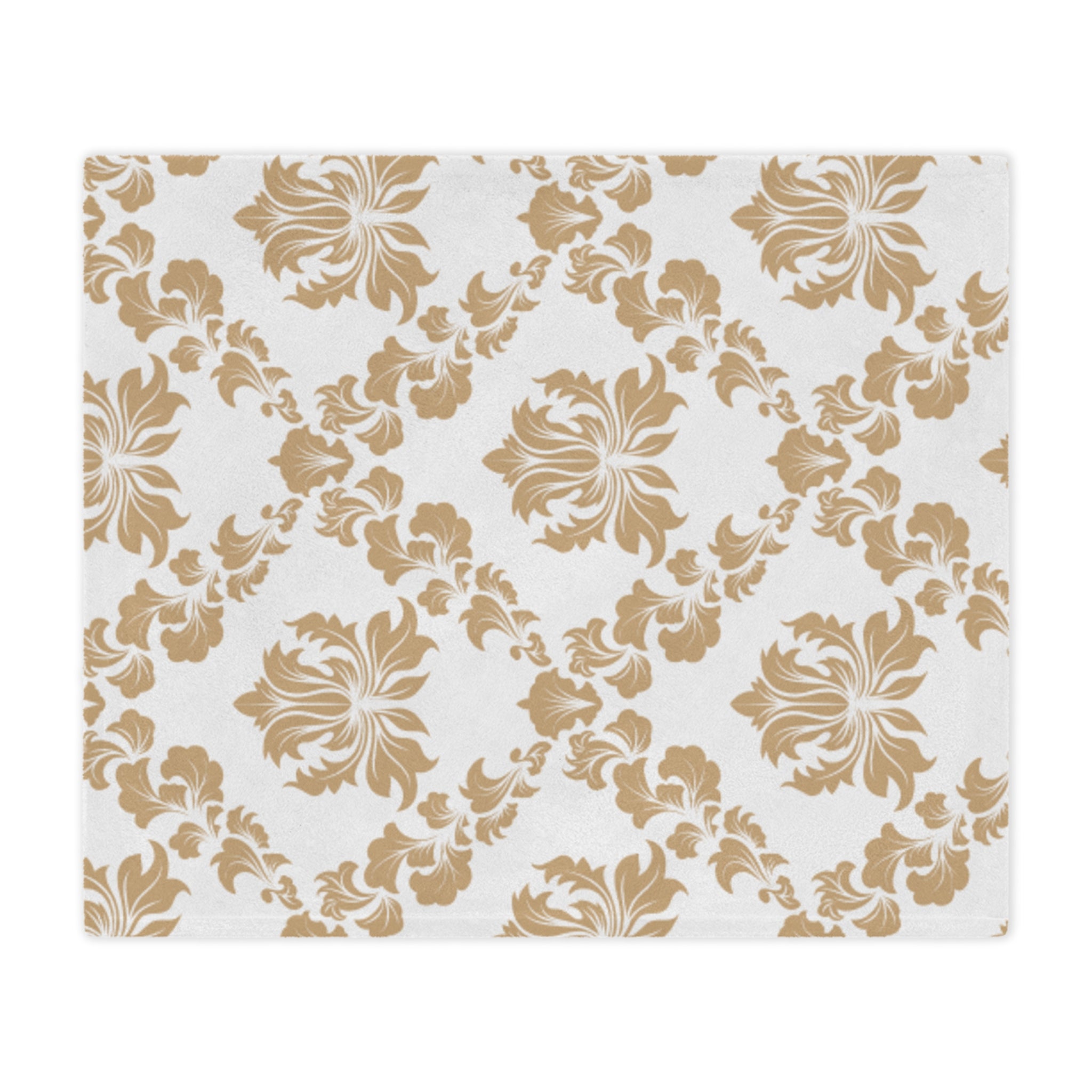 Elegant Floral Minky Blanket, Cozy Throw, Nursery Decor, Wedding Gift, Soft Plush Blanket, Home Decor