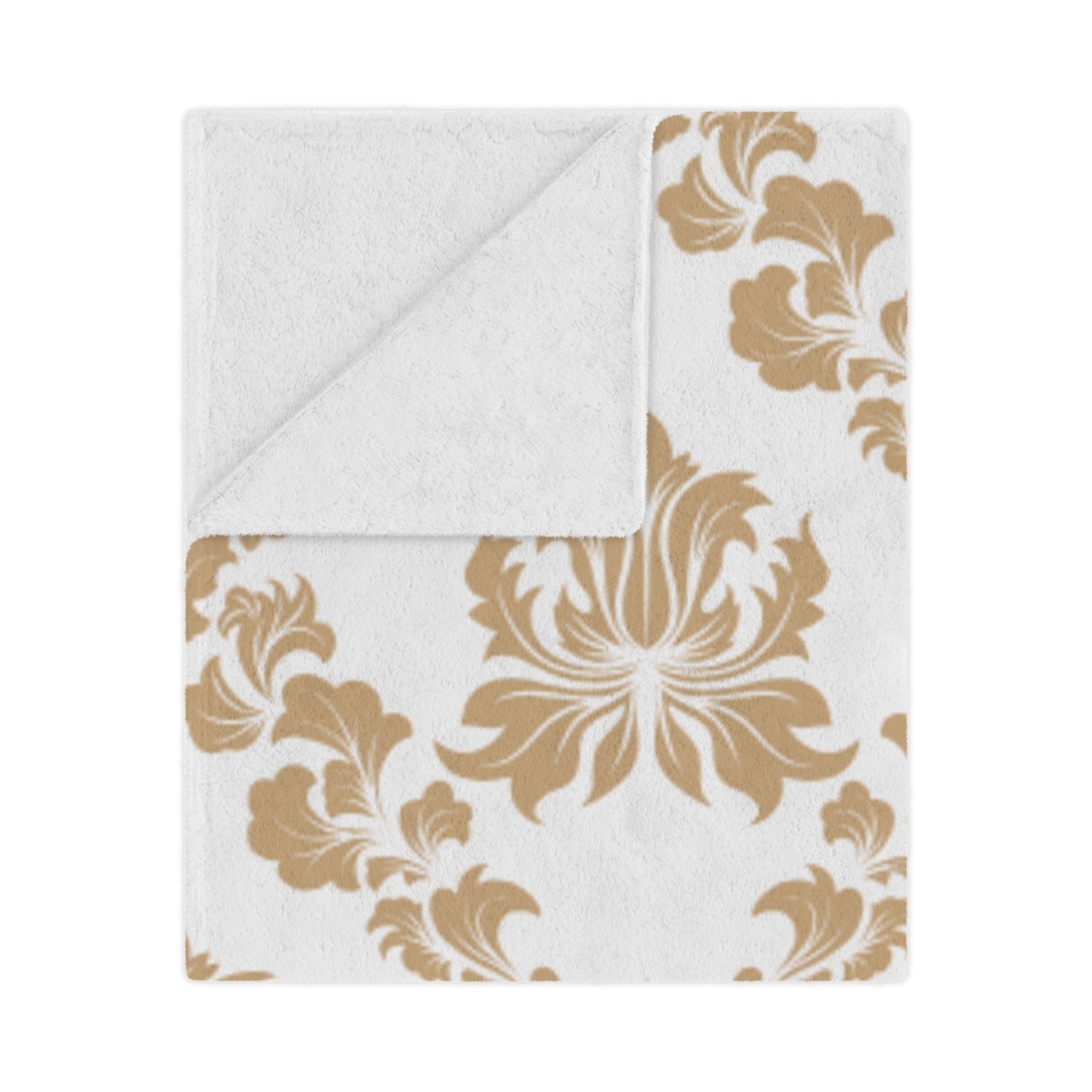 Elegant Floral Minky Blanket, Cozy Throw, Nursery Decor, Wedding Gift, Soft Plush Blanket, Home Decor