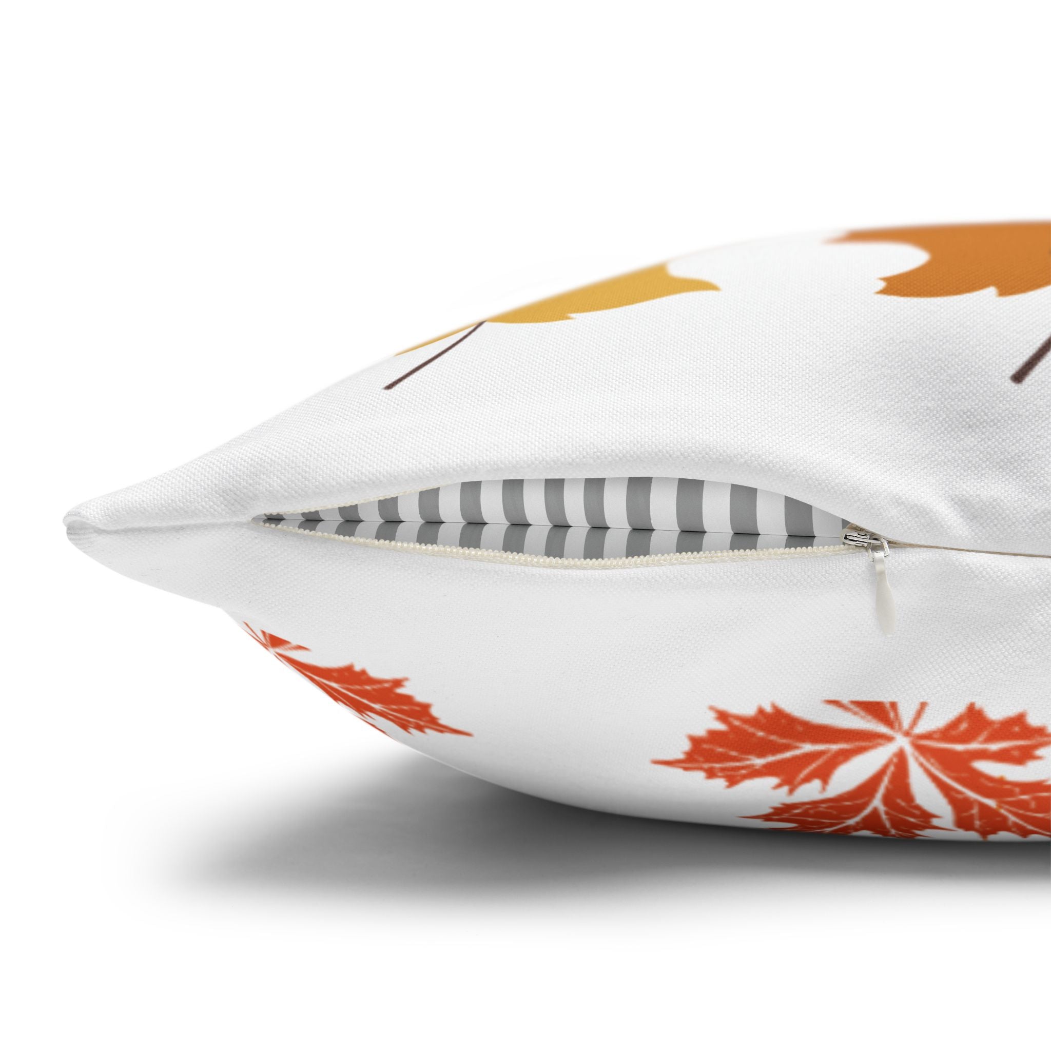 Autumn Leaf Decor Pillowcase, Hello Fall Cushion Cover, Cozy Home Accents, Seasonal Pillow for Fall Decor, Thanksgiving Gift Idea