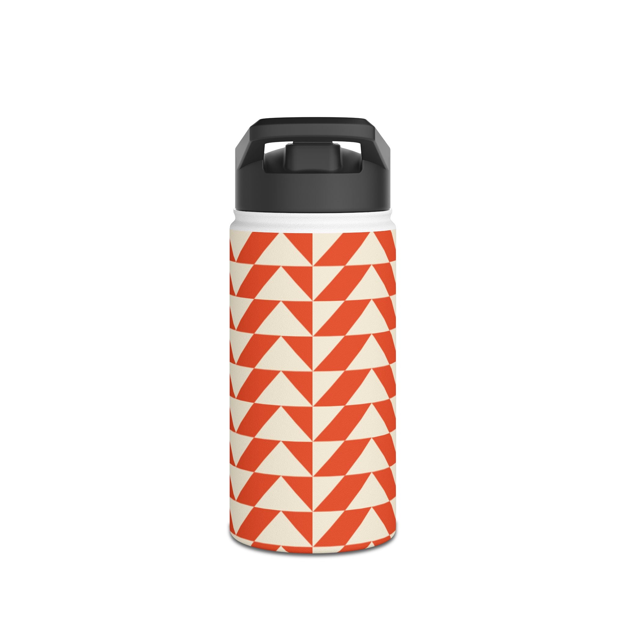 Geometric Motivational Stainless Steel Water Bottle, Hydration Gift, Travel Mug, Reusable Water Container, Eco-Friendly Outdoor Bottle