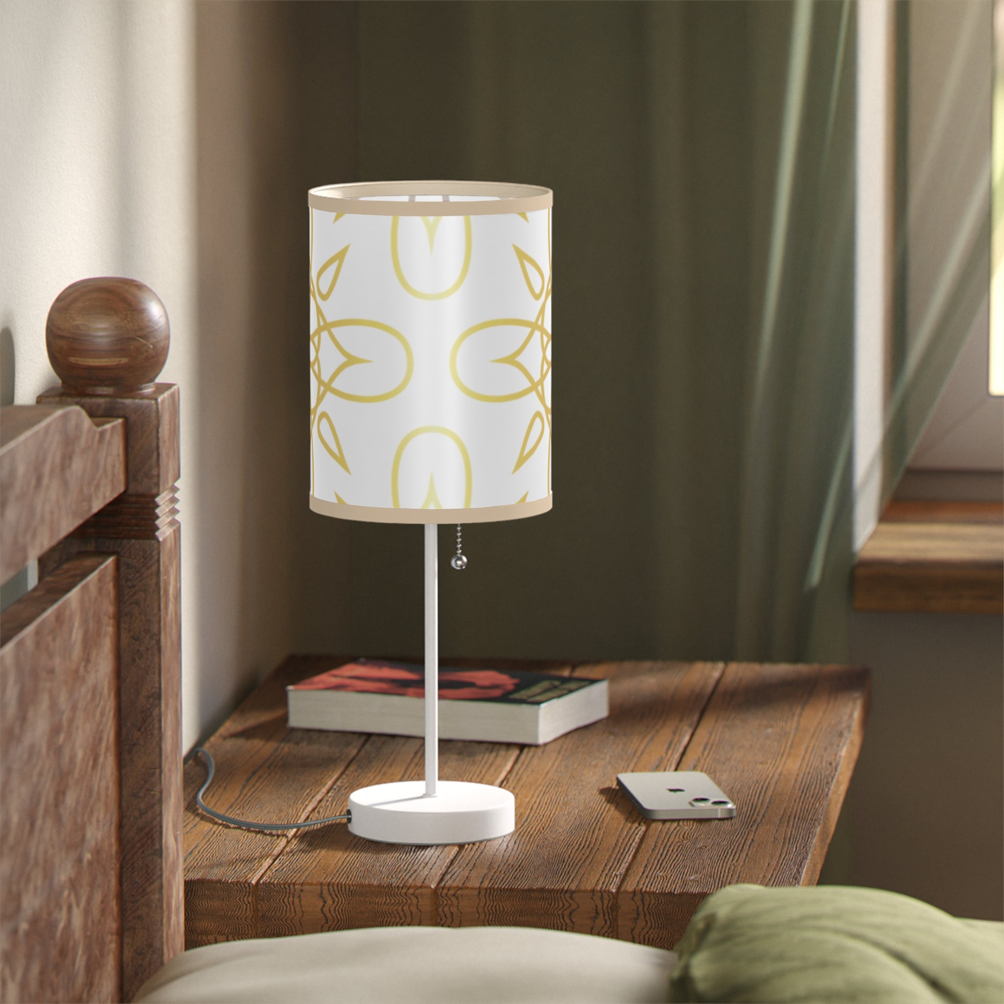 Elegant Floral Table Lamp, Modern Home Decor, Bedroom Nightlight, Stylish Gift, Office Lighting, Unique Design