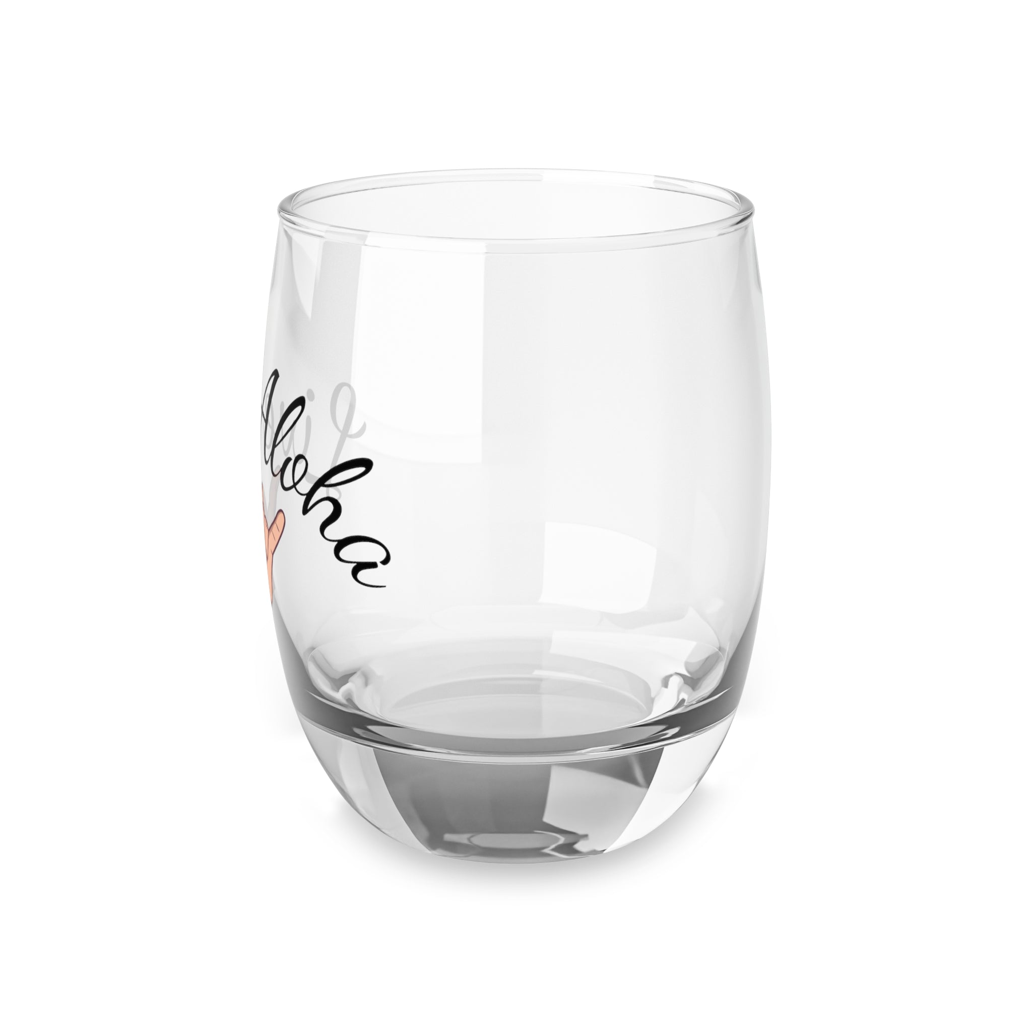 Aloha Whiskey Glass, Hand Gesture Drinkware, Barware Gift, Tropical Vibe Tumbler, Perfect for Parties, Beach Decor