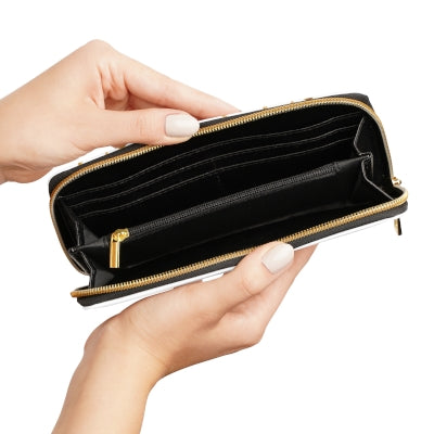 Chic Gold Beaded Zipper Wallet, Elegant Clutch for Women, Perfect Gift for Celebrations, Stylish Organizer for Essentials, Trendy Accessory
