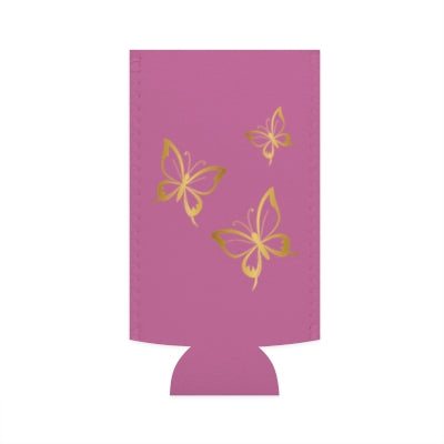 Elegant Butterfly Slim Can Cooler, Summer BBQs, Outdoor Parties, Gifts for Her, Eco-friendly Drink Sleeve