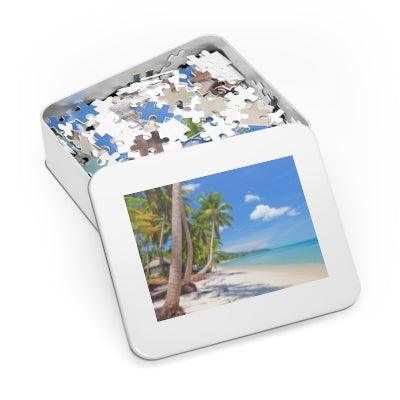 Jigsaw Puzzle with Tin
