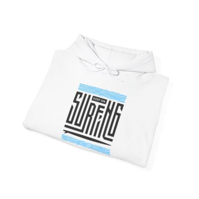 Surfing Vibes Unisex Heavy Blend™ Hooded Sweatshirt - Ocean Lover, Beach Style, Gift for Surfers, Casual Wear, Summer Apparel