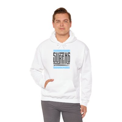 Surfing Vibes Unisex Heavy Blend™ Hooded Sweatshirt - Ocean Lover, Beach Style, Gift for Surfers, Casual Wear, Summer Apparel