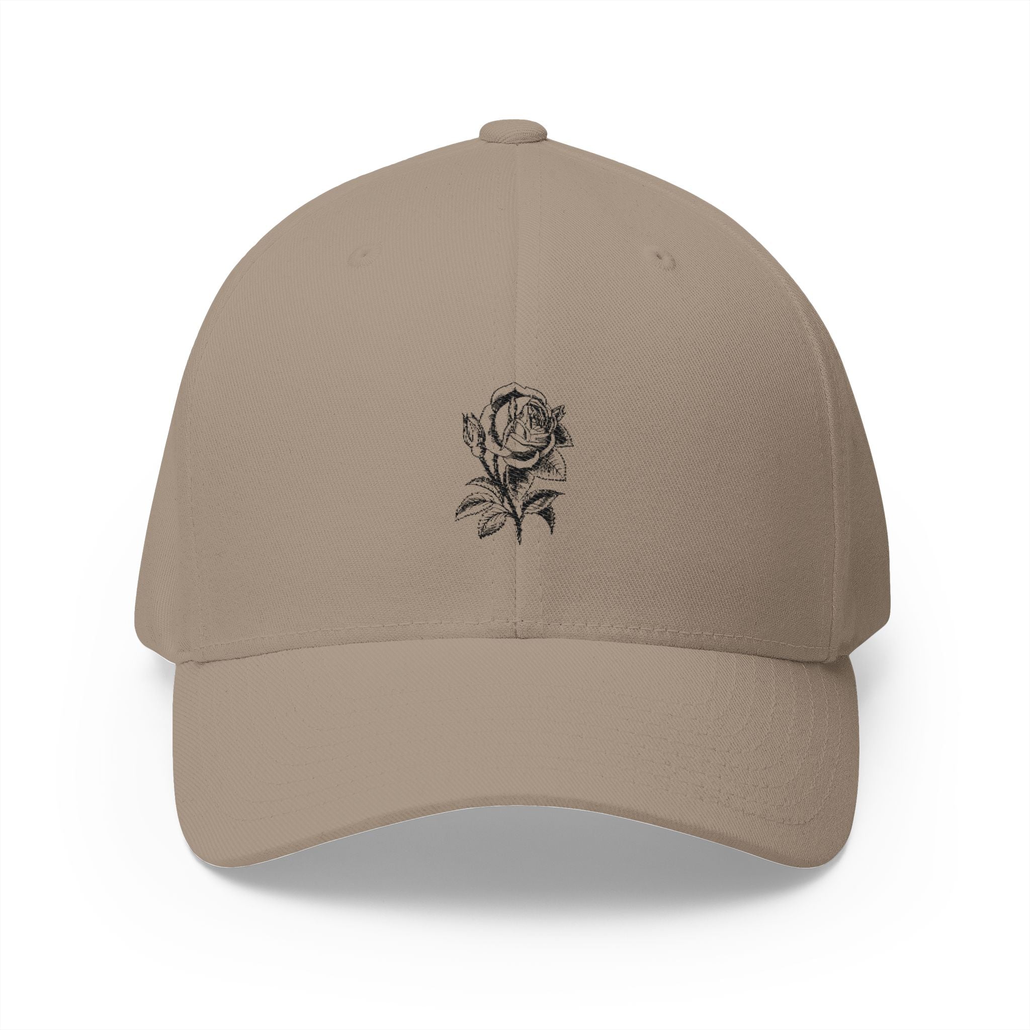 Embroidered Rose Cap, Stylish Hat, Casual Wear, Gift for Her, Summer Accessory, Floral Cap